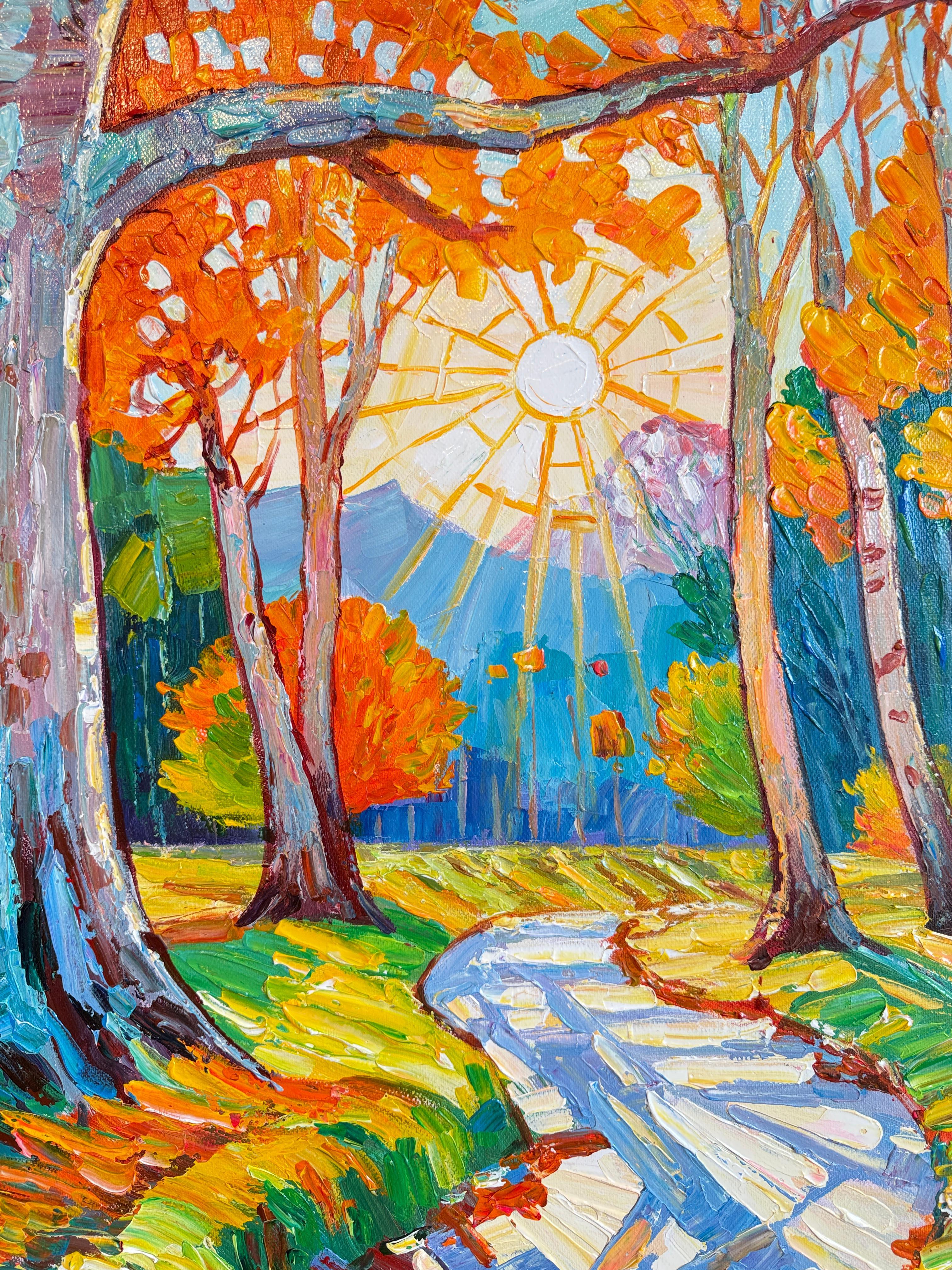 Ein Kuss des Sonnenlichts von K.Husslein Impasto Botanik Pflanzenmalerei im Angebot 9