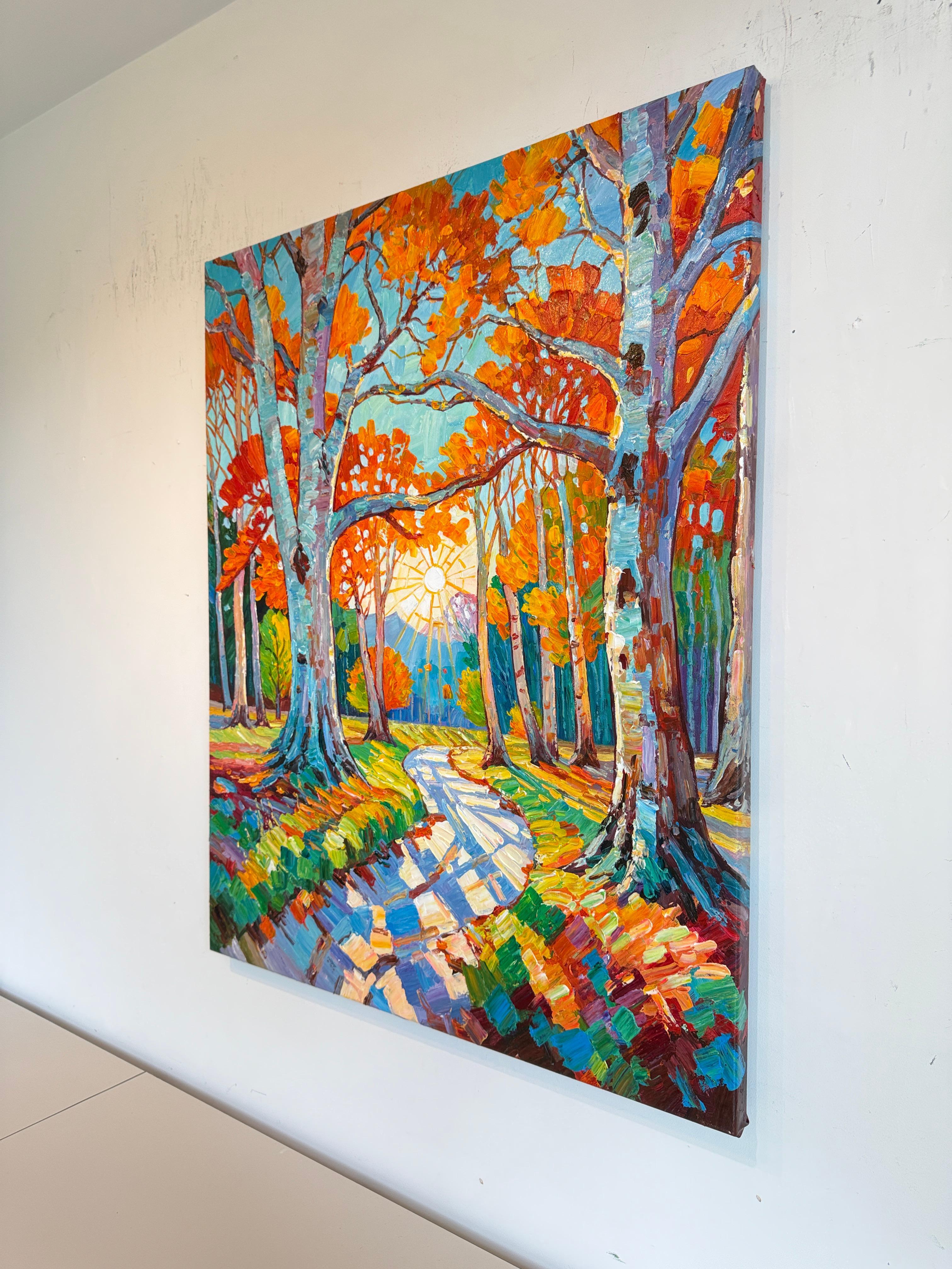 Ein Kuss des Sonnenlichts von K.Husslein Impasto Botanik Pflanzenmalerei im Angebot 10