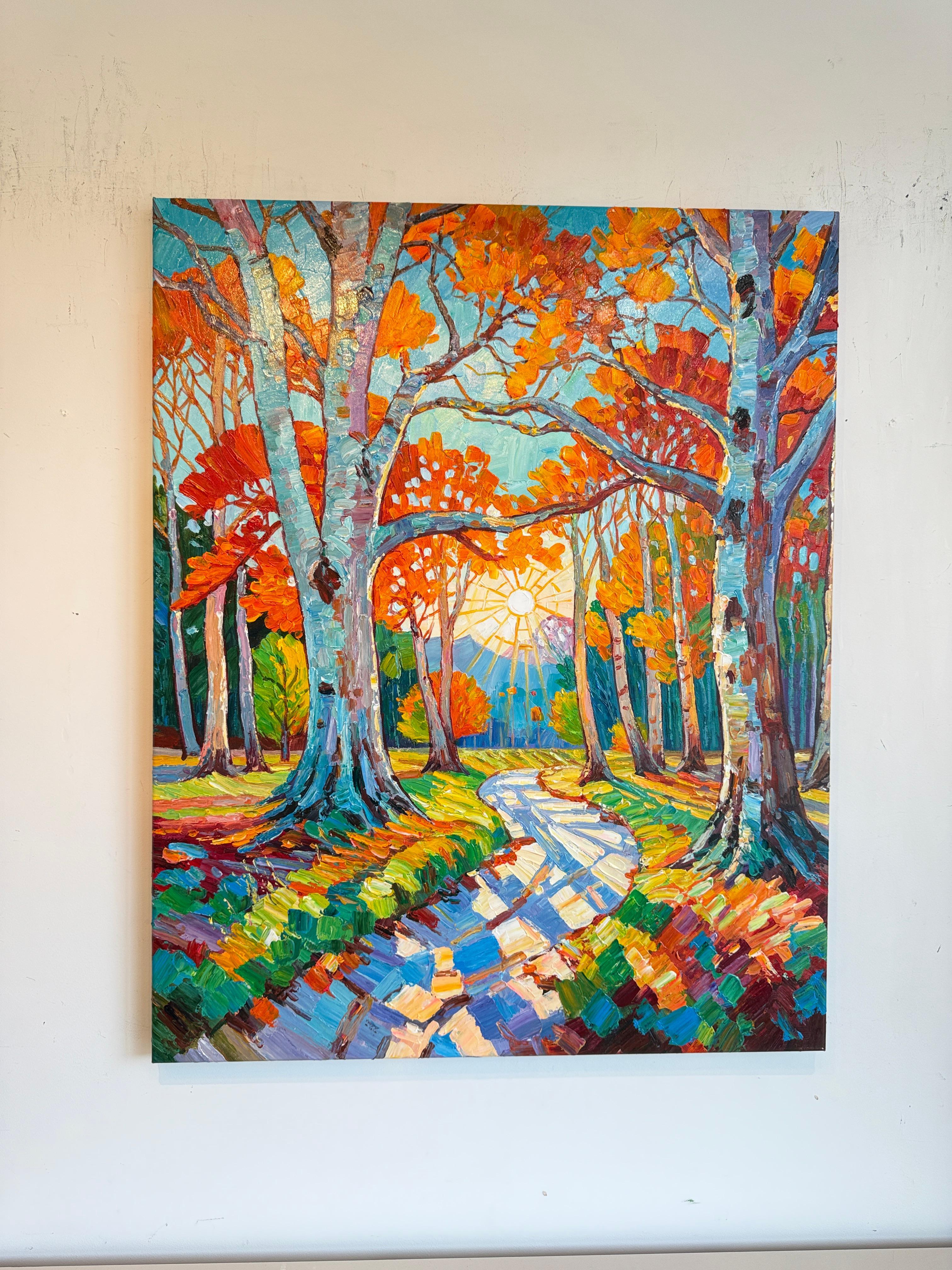 Ein Kuss des Sonnenlichts von K.Husslein Impasto Botanik Pflanzenmalerei im Angebot 2