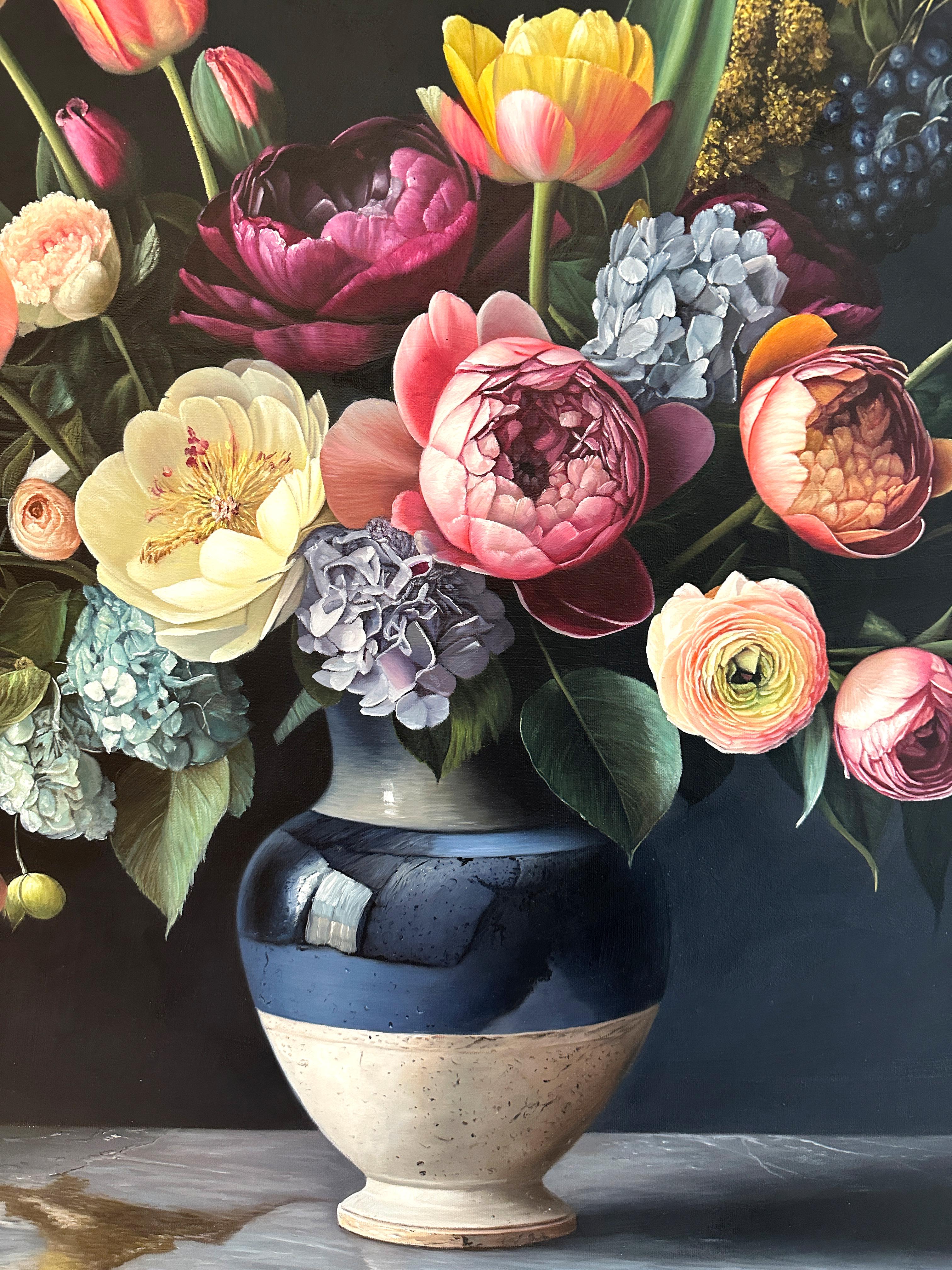 Un'unica anima che abita due corpi di K.K. Natura morta iperrealista - Painting Fotorealista di Katharina Husslein