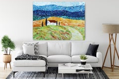 A Summer Feeling - Landscape Painting Original Oil on Canvas Impasto Artwork