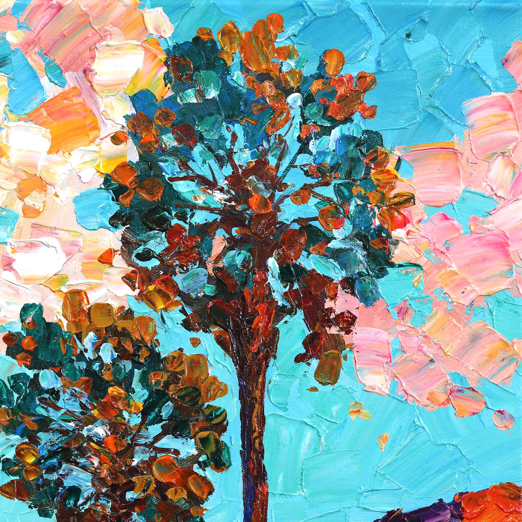 Con una perspectiva contemporánea de la pintura de paisaje e inspirada en cuadros creados por antiguos maestros, la German artist Katharina Husslein pinta de forma representativa para captar paisajes idílicos saturados. Su pasión por la belleza