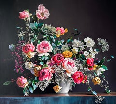 Among the Flowers by K Husslein Botanical Hyperrealistic Still life 