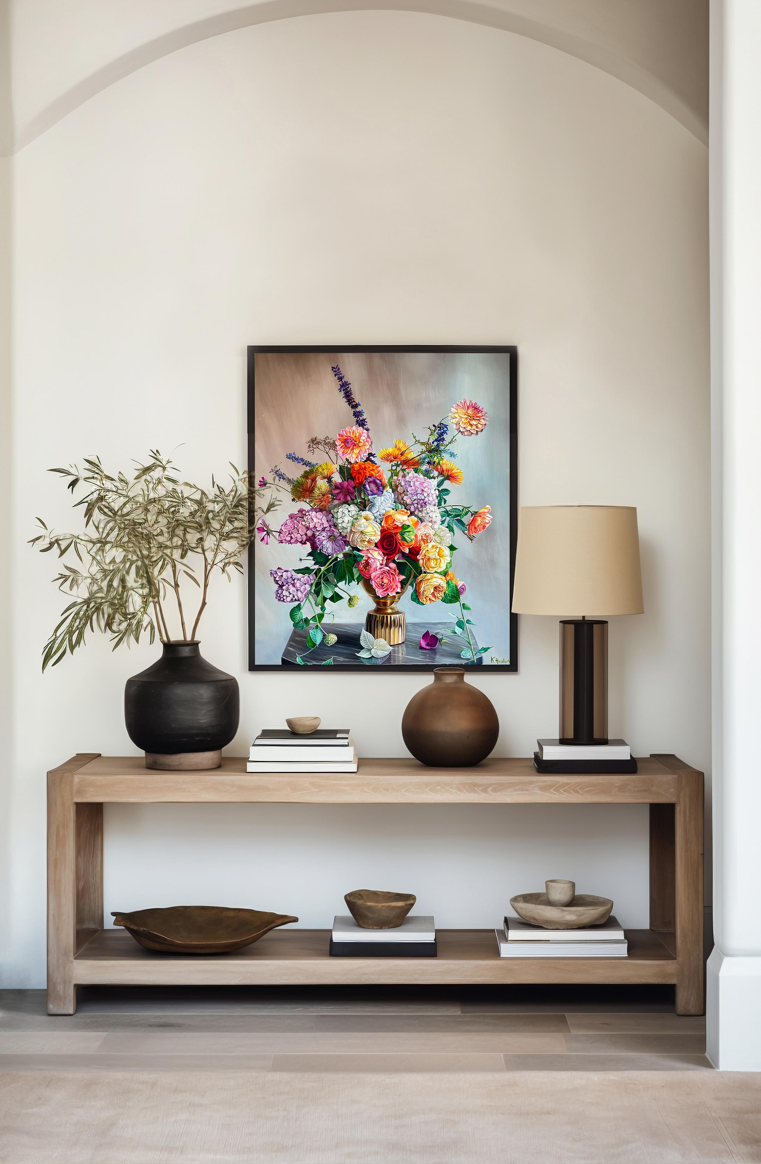 Y cuando entraste en mi Vida, la Eternidad  - K.Husslein Naturaleza muerta hiperrealista - Painting Fotorrealista de Katharina Husslein