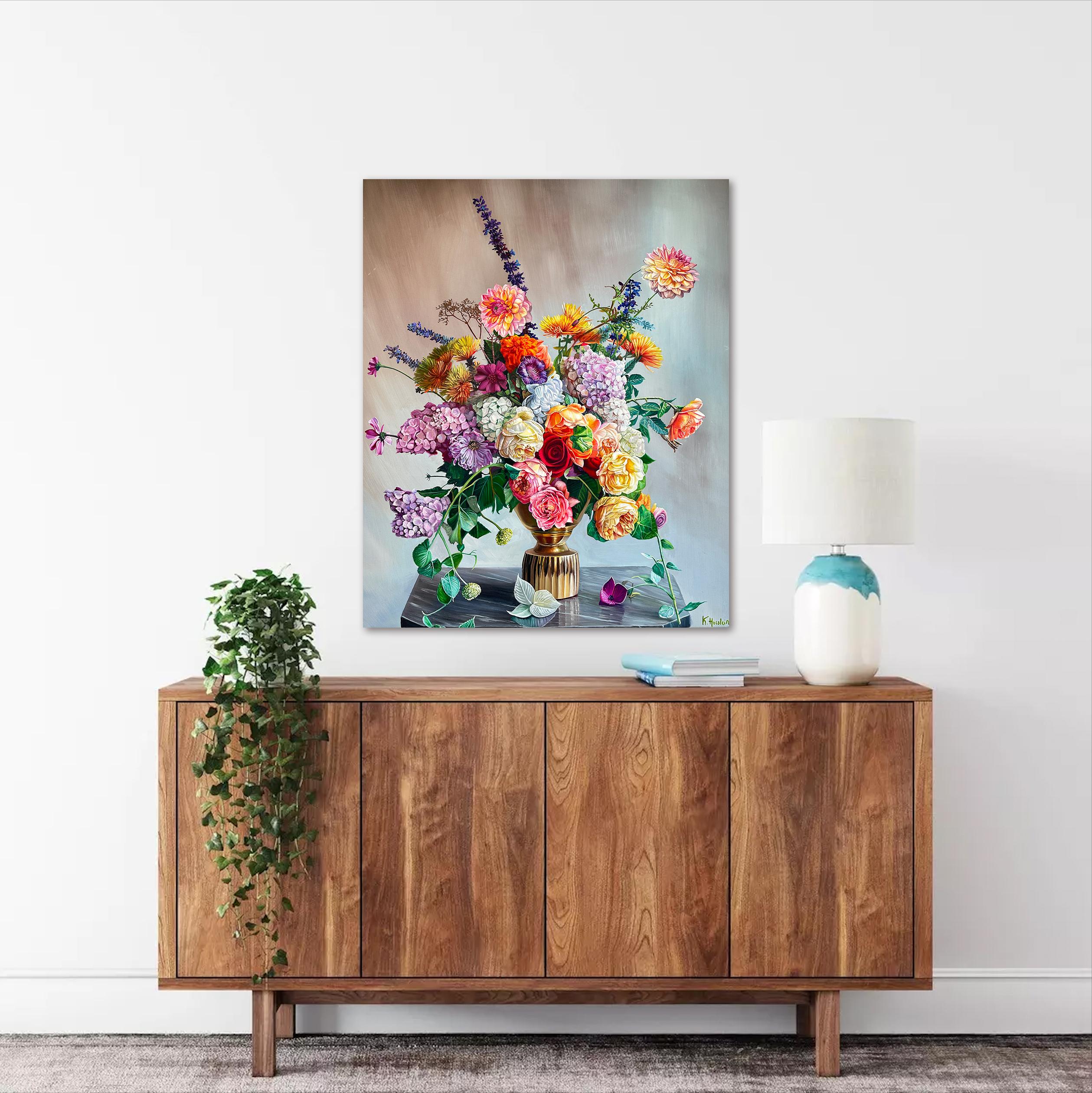 Y cuando entraste en mi Vida, la Eternidad  - K.Husslein Naturaleza muerta hiperrealista en venta 4