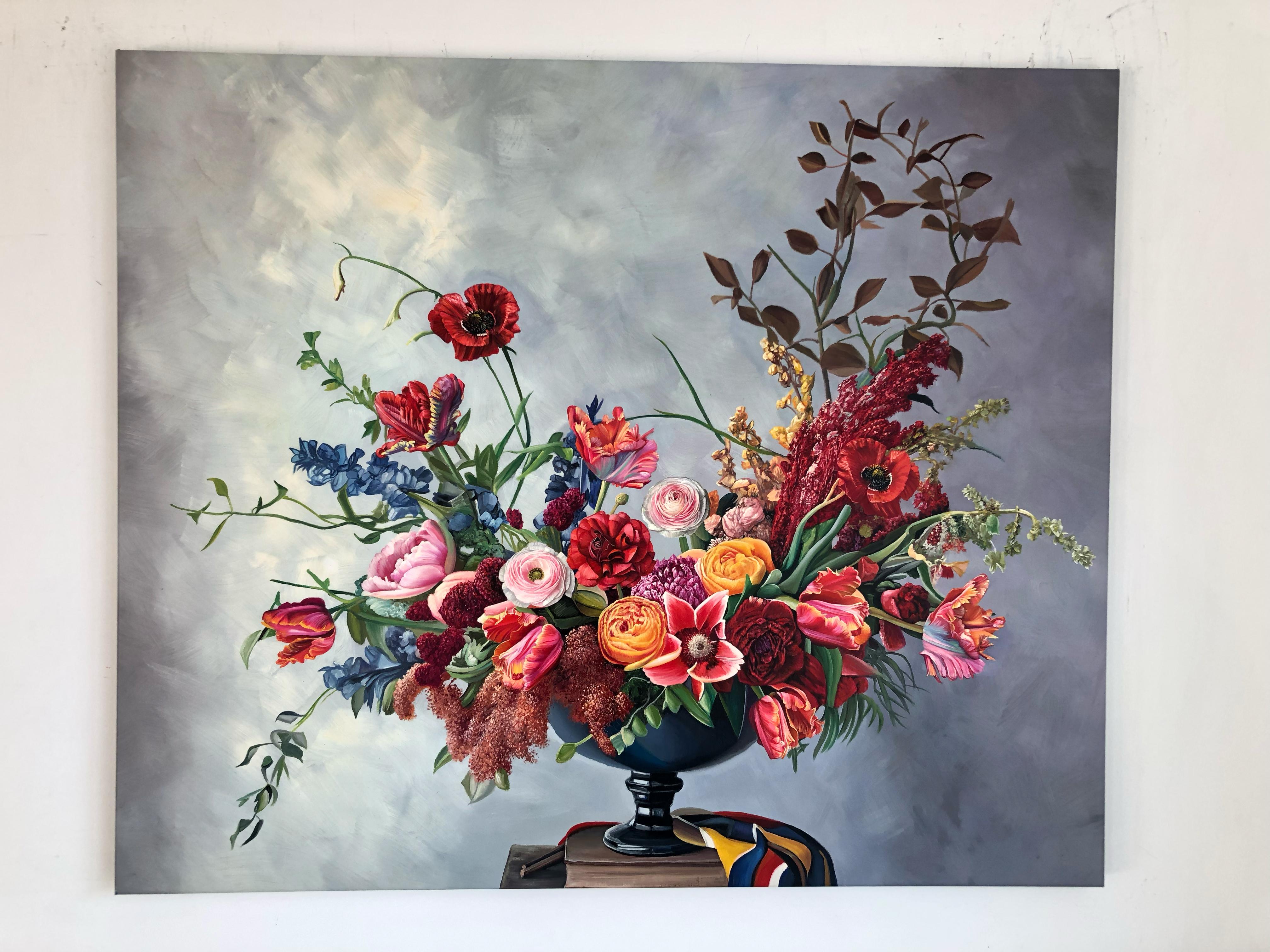 As the dawn knows the day, may my love be - K.Husslein Hyperrealistic Still life - Photorealist Painting by Katharina Husslein