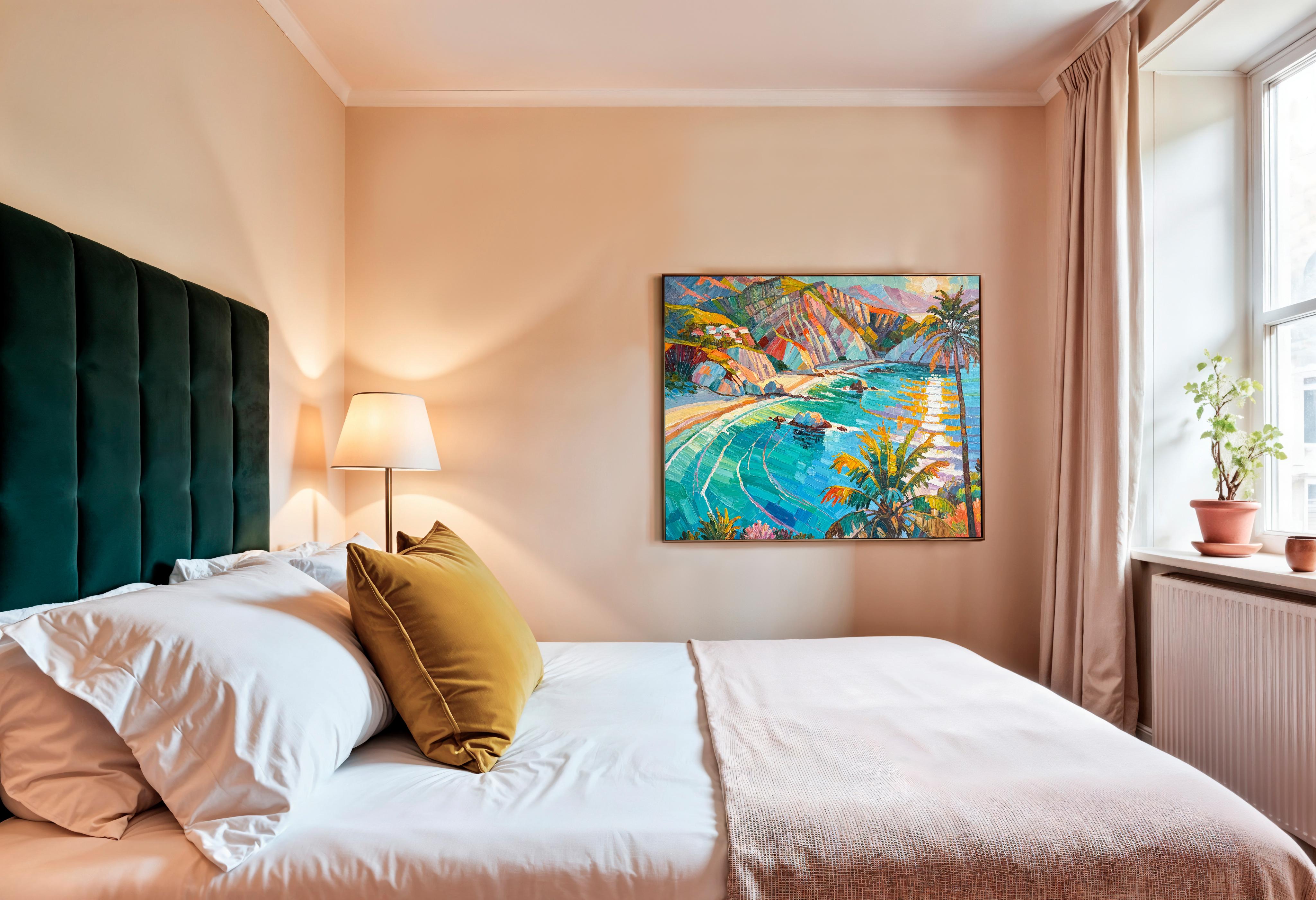 Beneath the Endless Sun by K.Husslein Impasto Landscape oil Painting For Sale 6