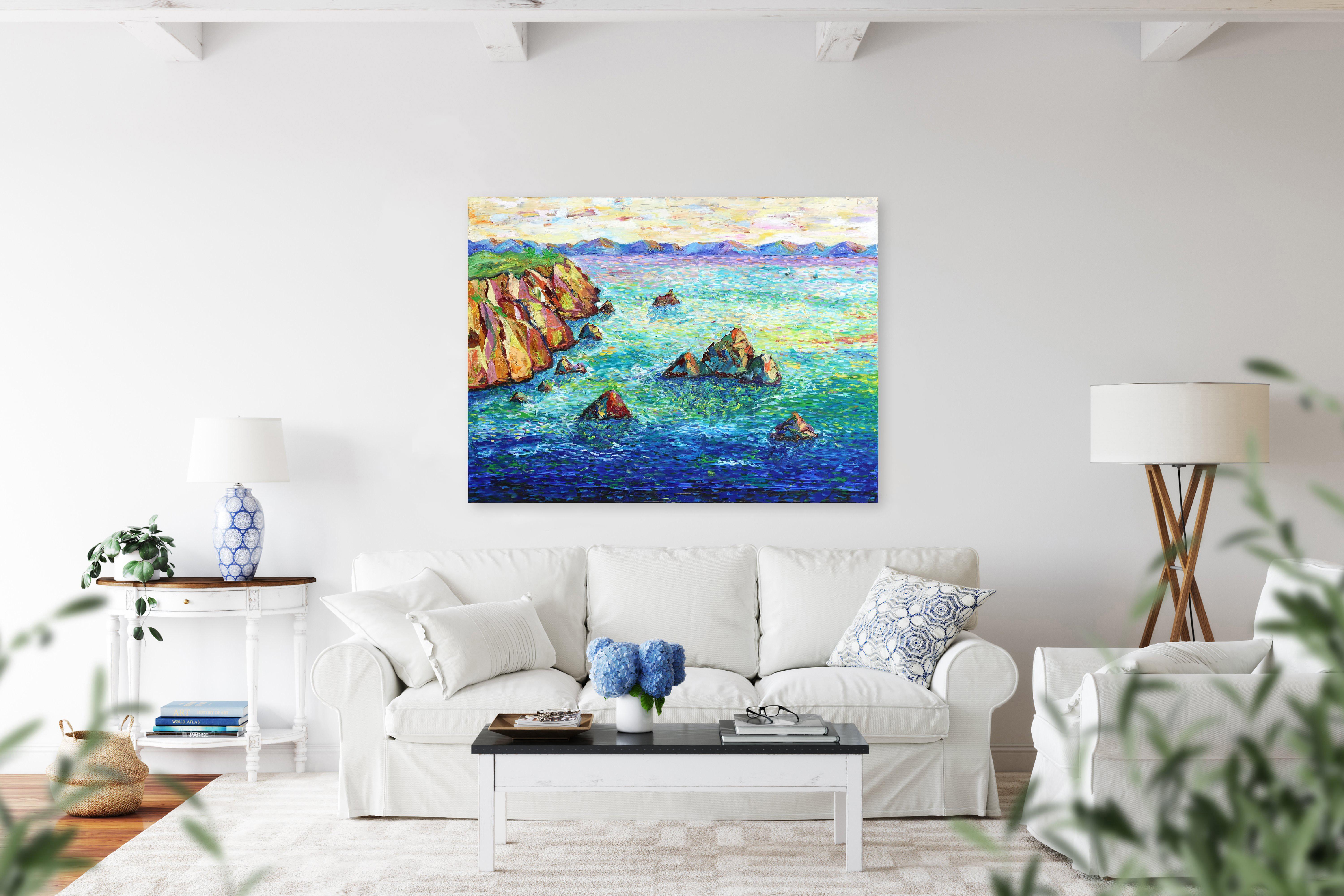 Big Sur Views - Painting by Katharina Husslein
