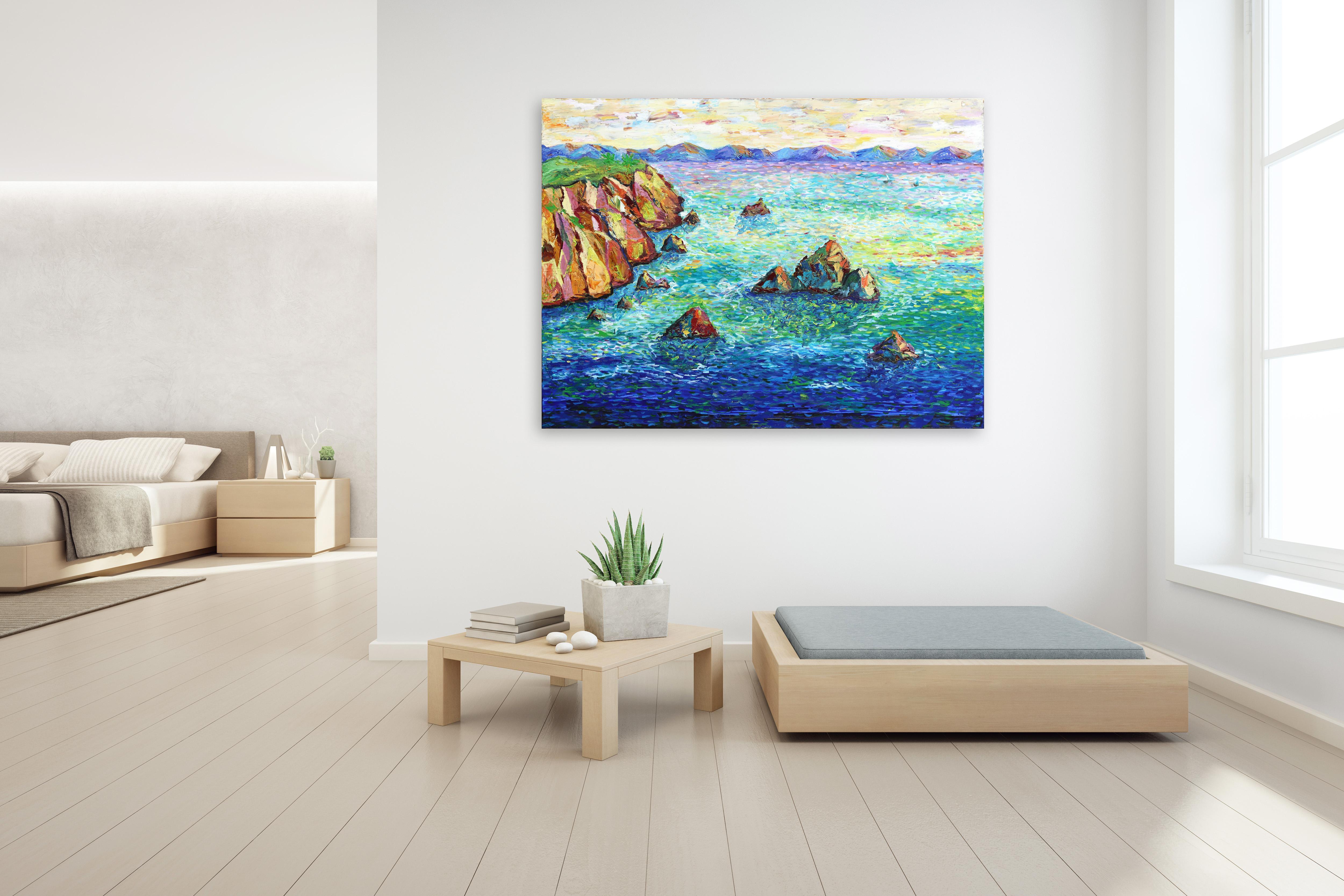 Big Sur Views - Impressionist Painting by Katharina Husslein