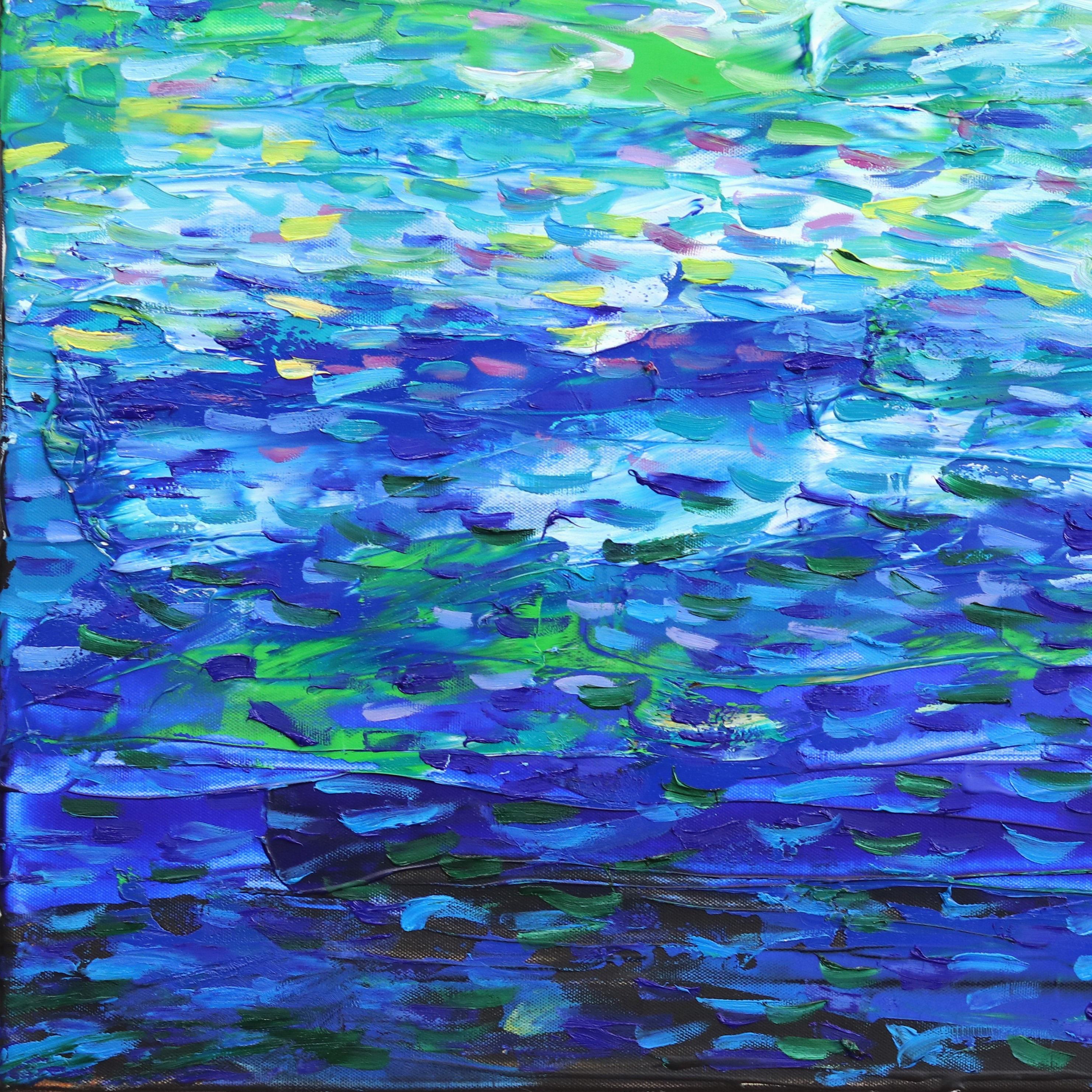 Big Sur Views - Blue Still-Life Painting by Katharina Husslein