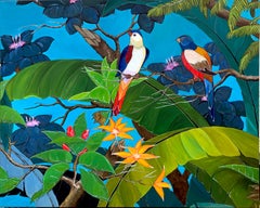 Date Night by Katharina Husslein Contemporary Jungle Landscape Painting