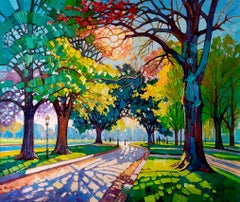 Die Liebe blüht, wo das Licht sie berührt von K.Husslein Impasto Park Natur Malerei