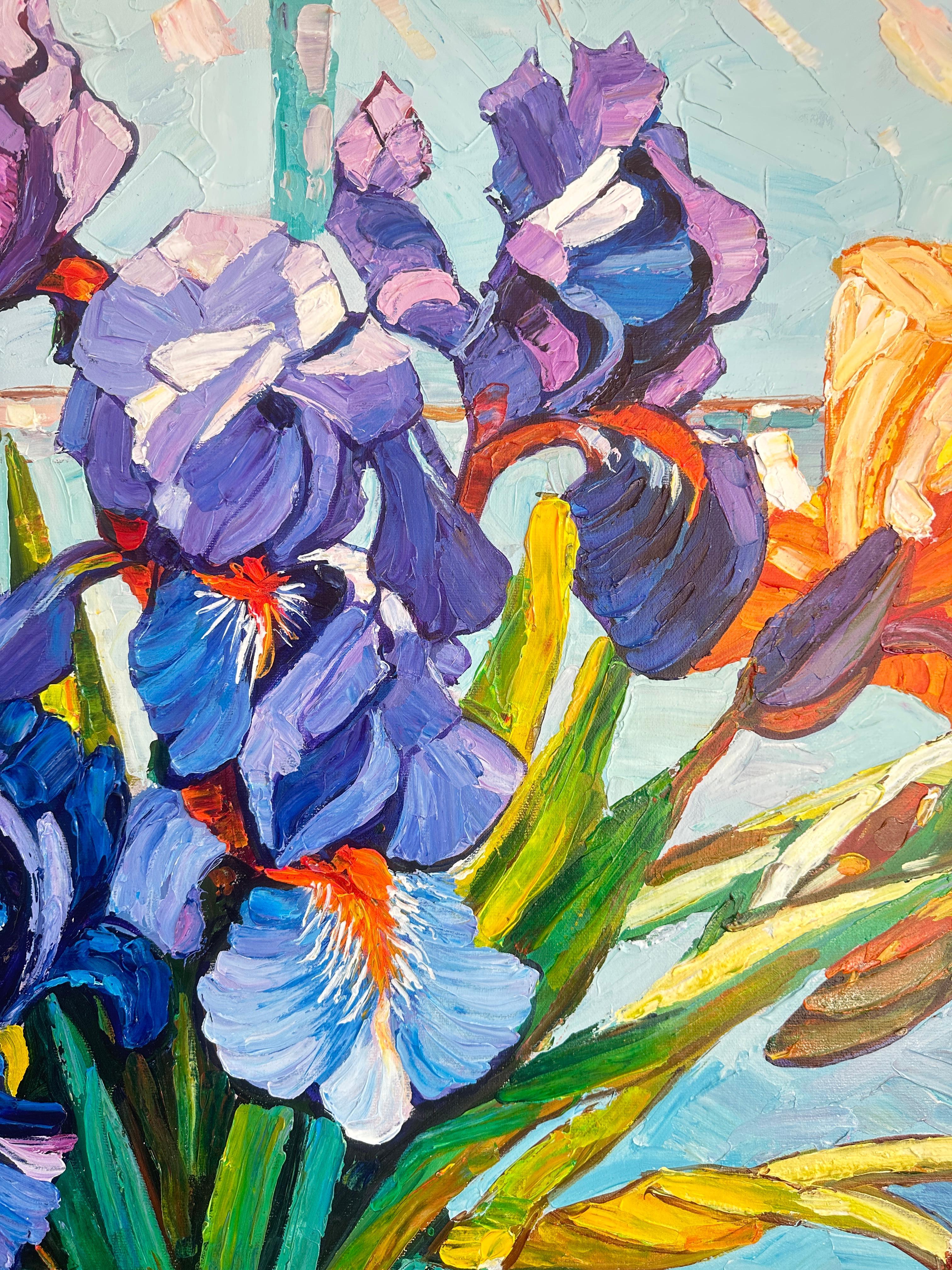 Armonia senza fine di K.K. Husslein Impasto di fiori Pittura impressionista 6