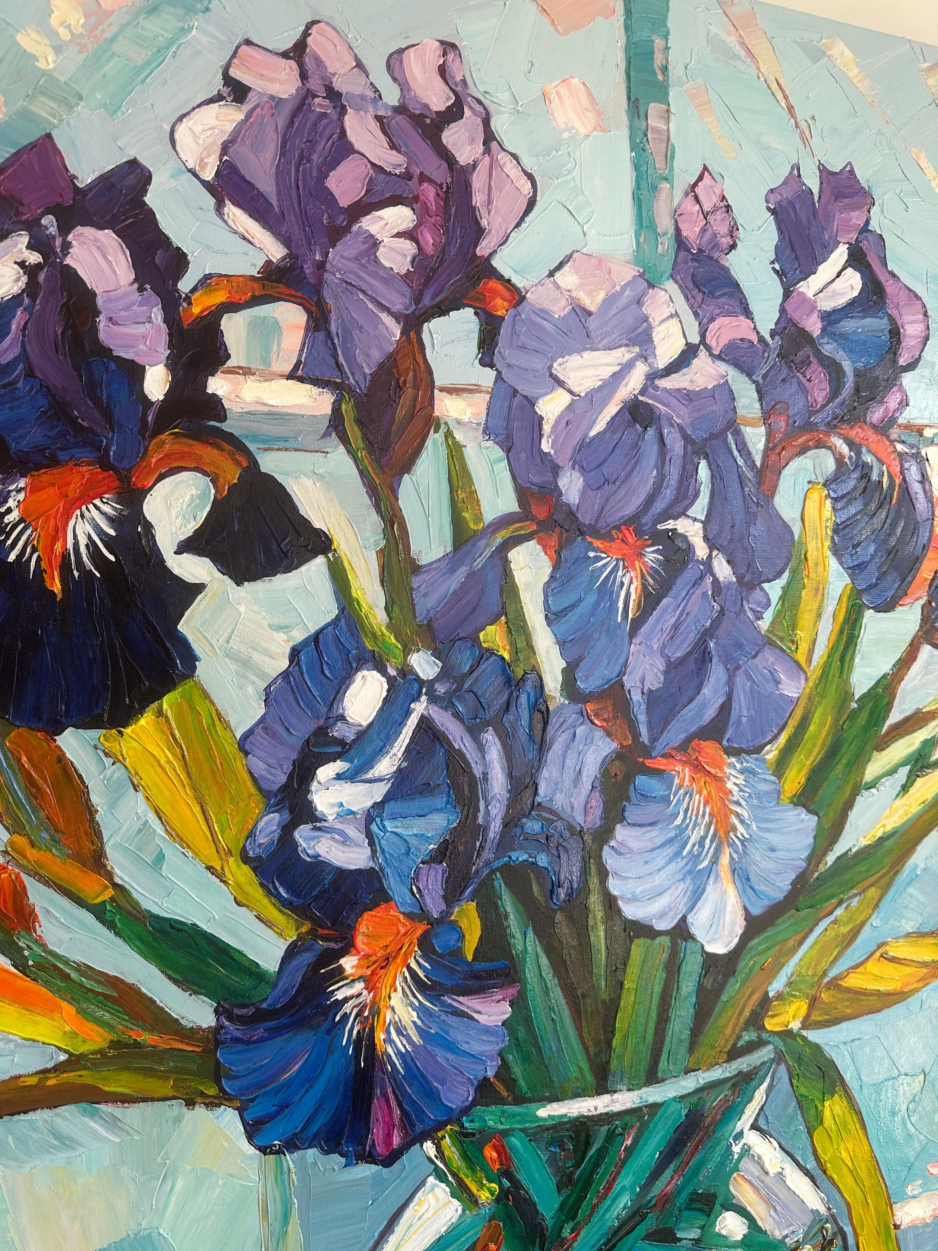 Armonia senza fine di K.K. Husslein Impasto di fiori Pittura impressionista 10