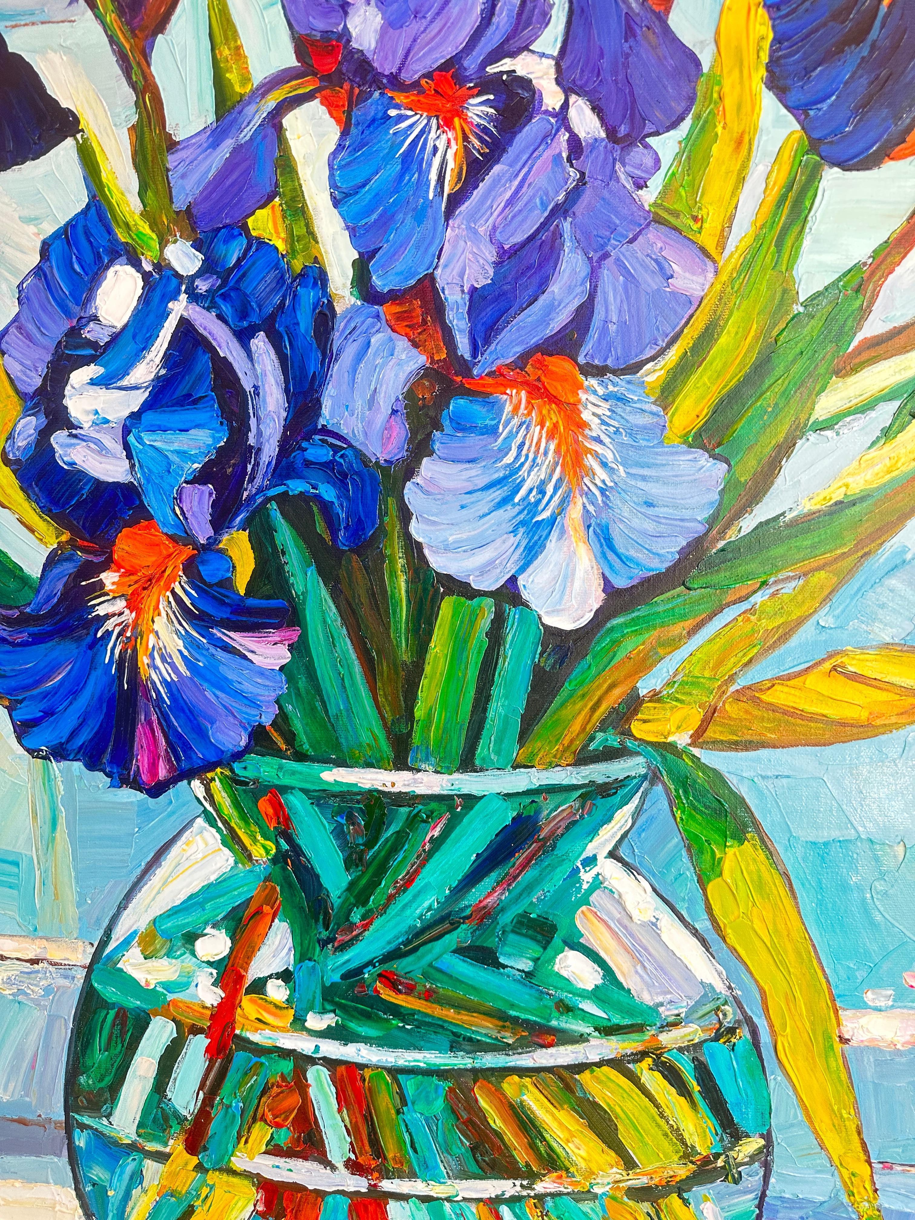 Armonia senza fine di K.K. Husslein Impasto di fiori Pittura impressionista 2
