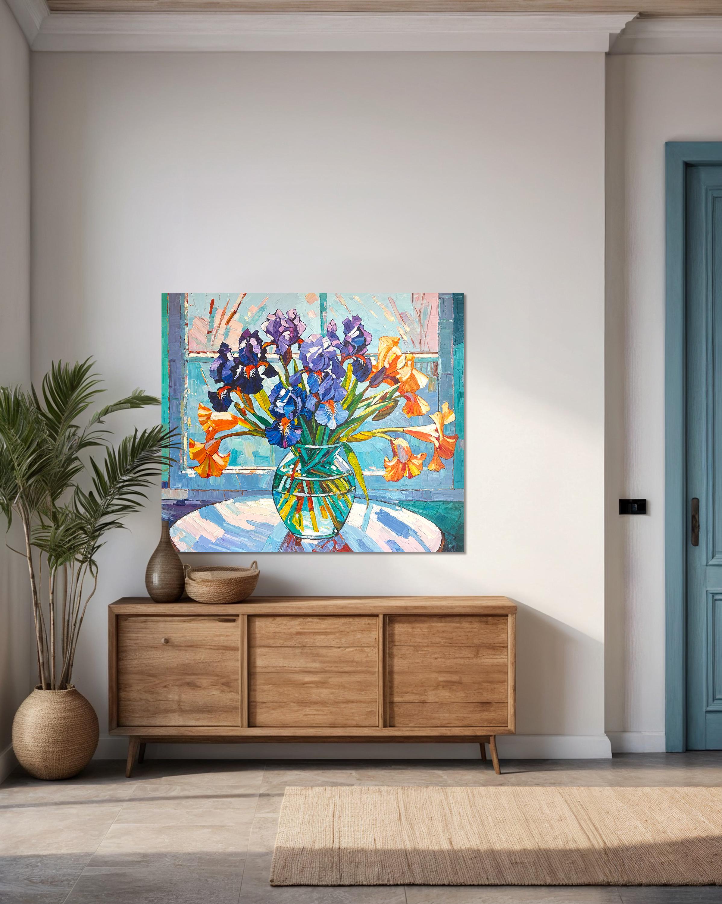 Armonia senza fine di K.K. Husslein Impasto di fiori Pittura impressionista 4