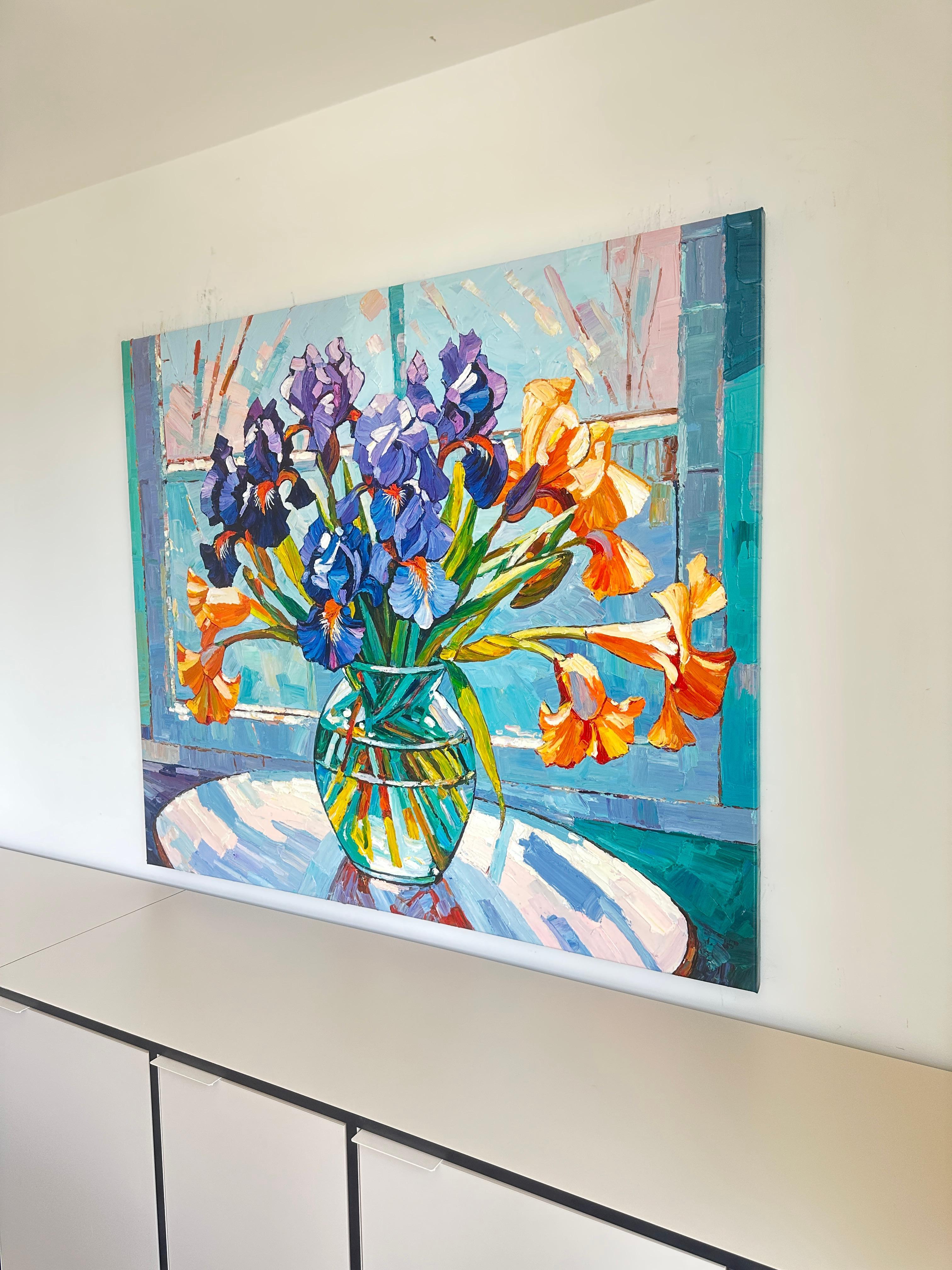 Armonia senza fine di K.K. Husslein Impasto di fiori Pittura impressionista 5