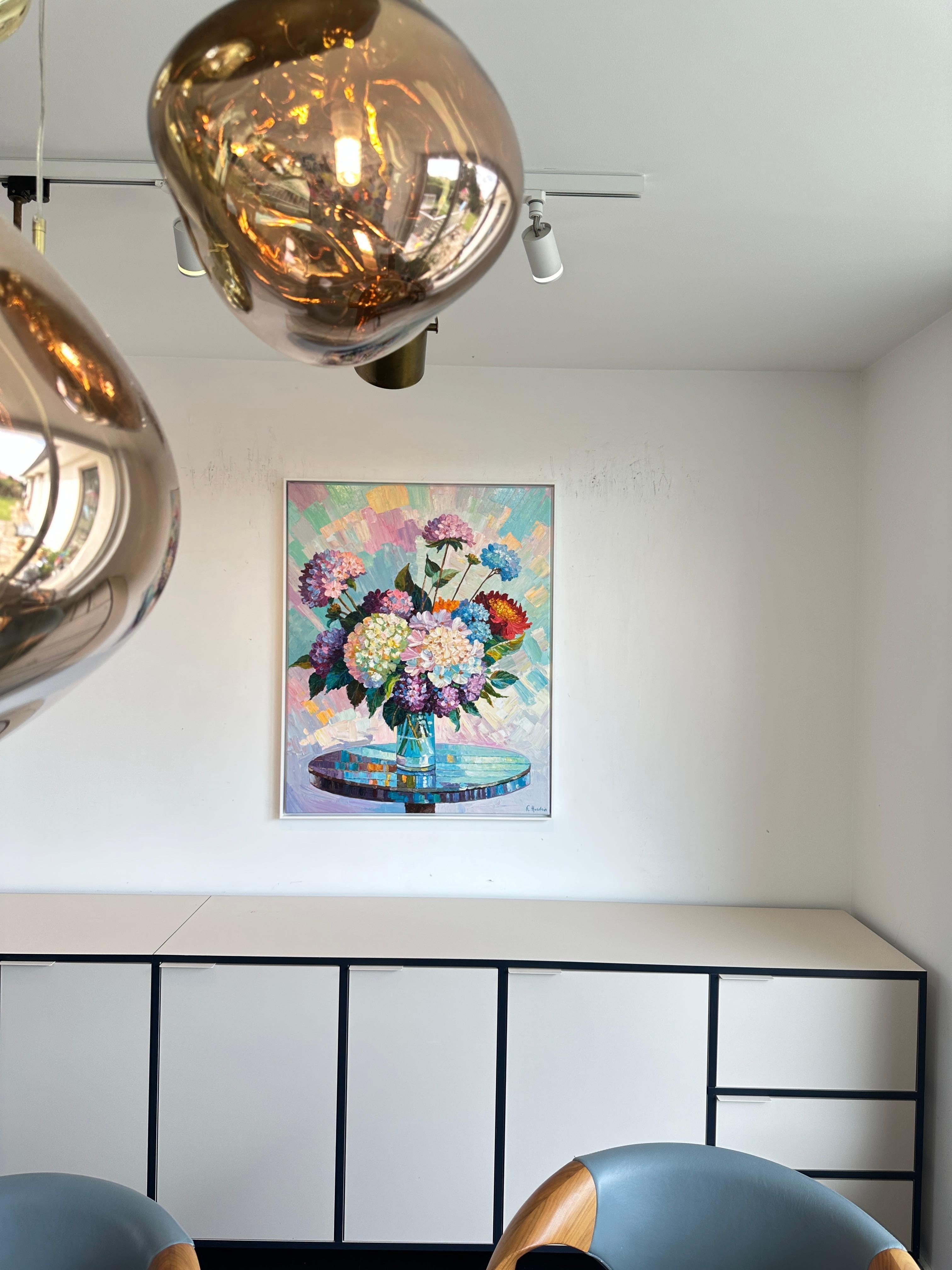 Para los que aman el tiempo es eternidad por K.Husslein Pintura de flores al Impasto en venta 5