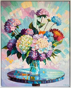Per coloro che amano il tempo è l'eternità di K.Husslein Pittura floreale impastata