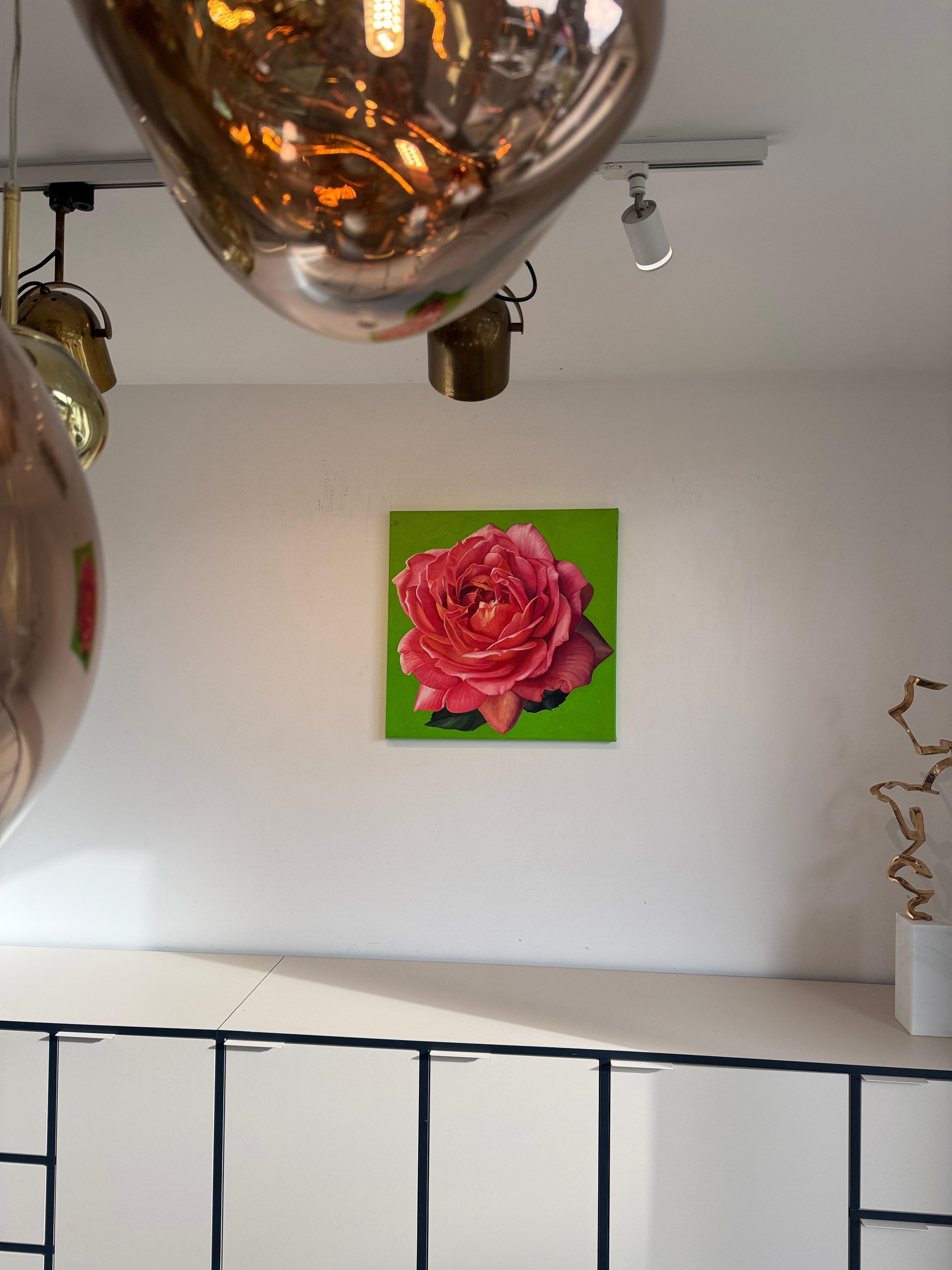 This is a beautiful oil painting of an array of flowers in a vase in front of a dark background.
Reminding us of old master paintings, this is a brand new painting full elegance and timeless elegance.
The botanical paintings by Katharina Husslein