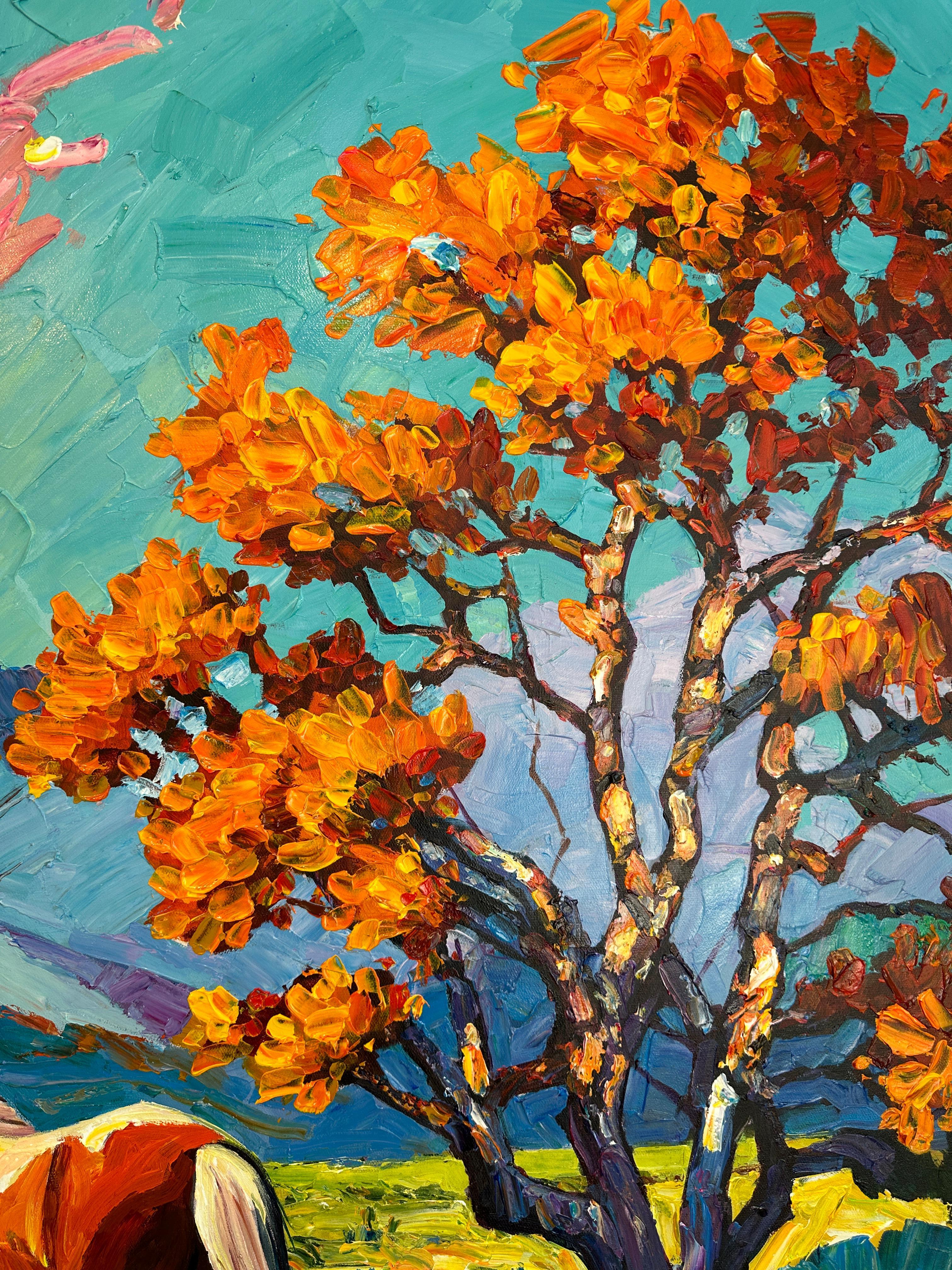 Free Spirit - Katharina Husslein Impasto Oil Landscape Painting For Sale 10