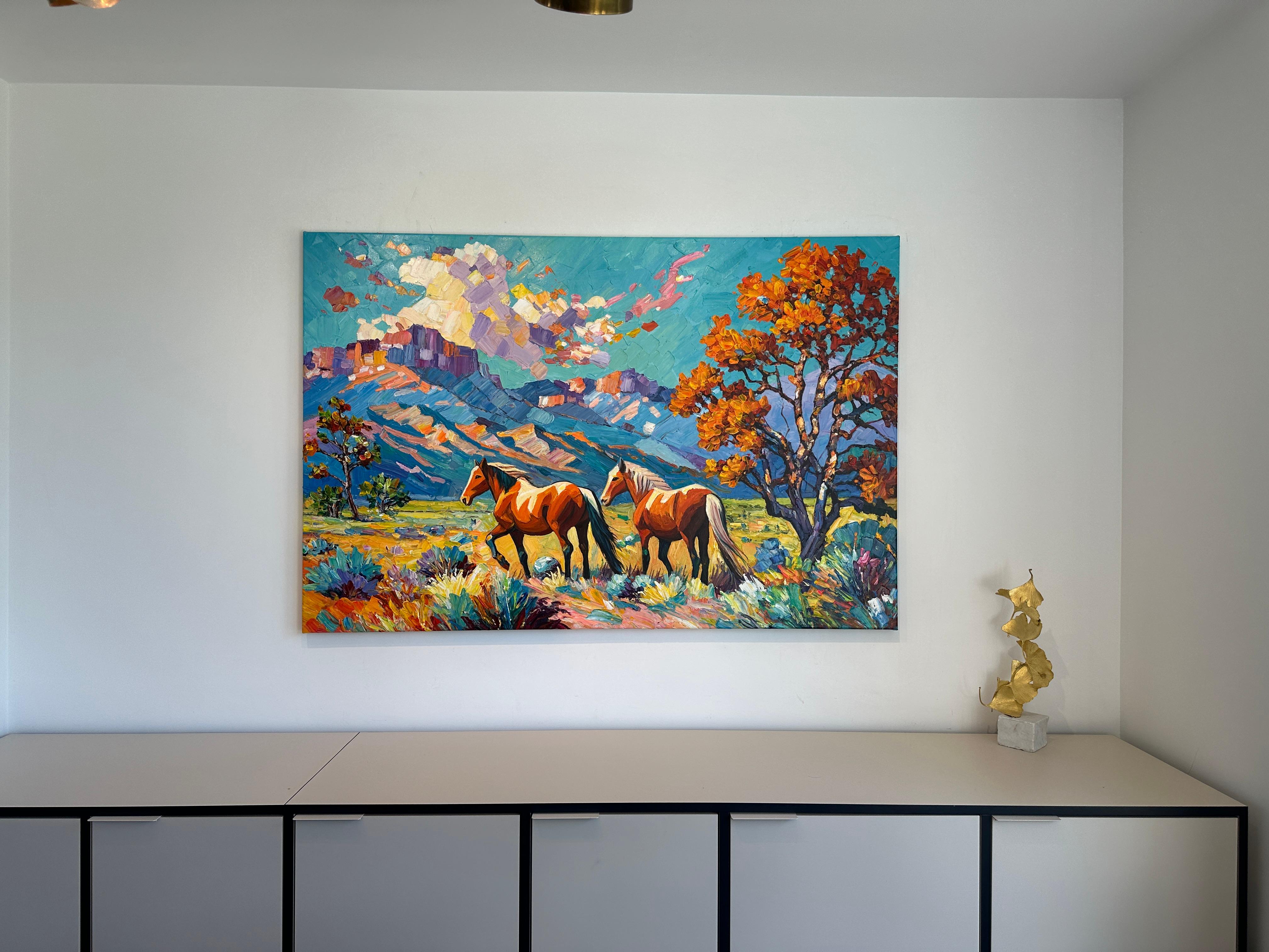 Free Spirit - Katharina Husslein Impasto Oil Landscape Painting For Sale 11