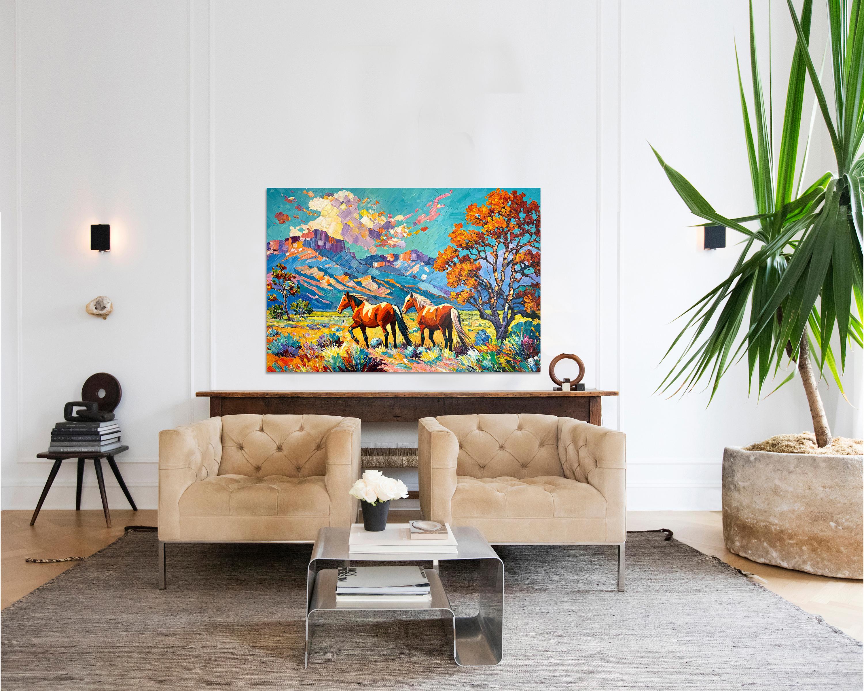Free Spirit - Katharina Husslein Impasto Oil Landscape Painting For Sale 2