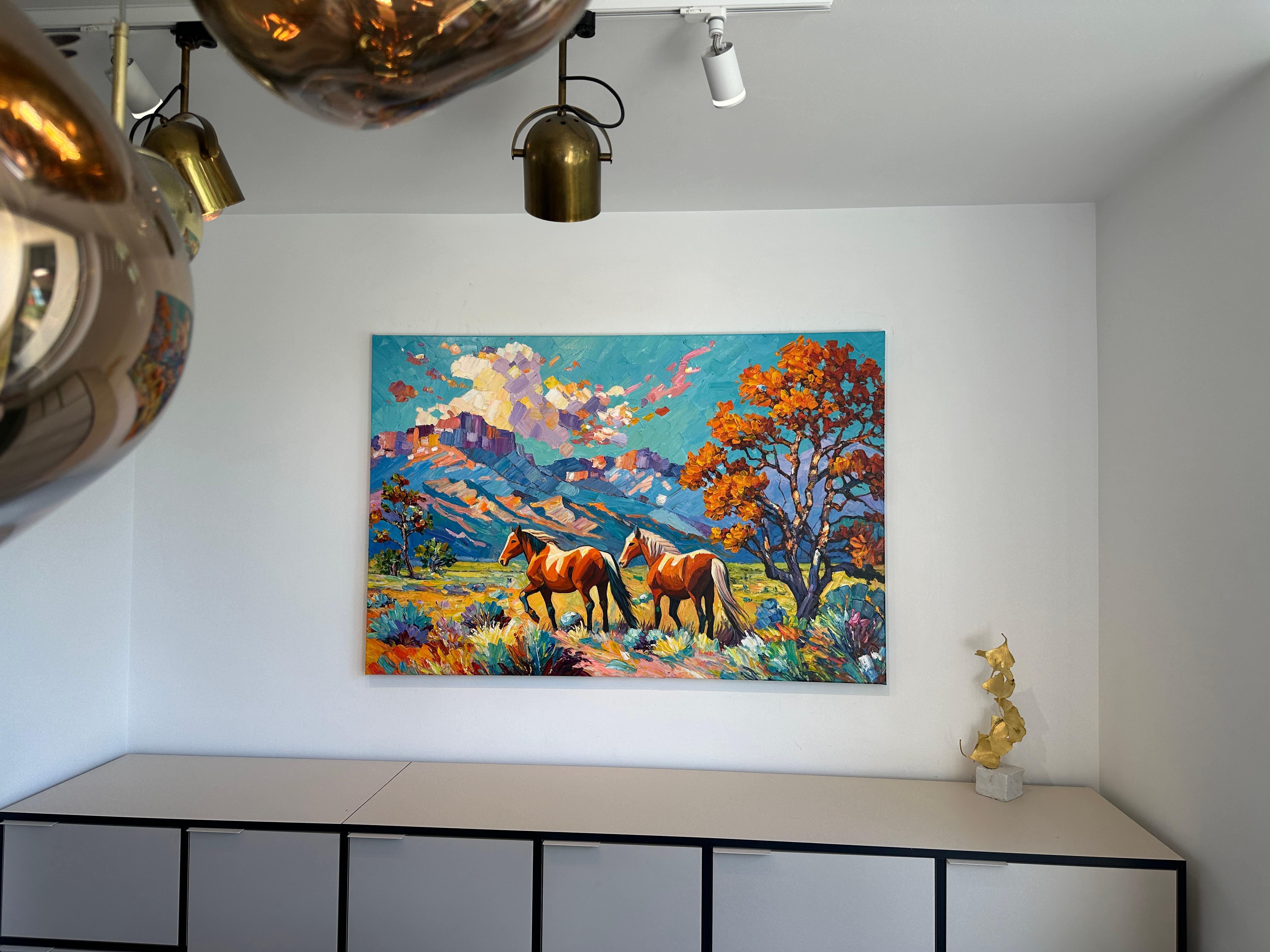 Free Spirit - Katharina Husslein Impasto Oil Landscape Painting For Sale 4
