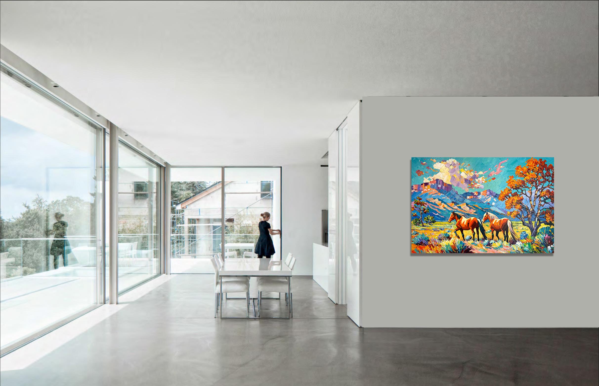 Free Spirit - Katharina Husslein Impasto Oil Landscape Painting For Sale 5