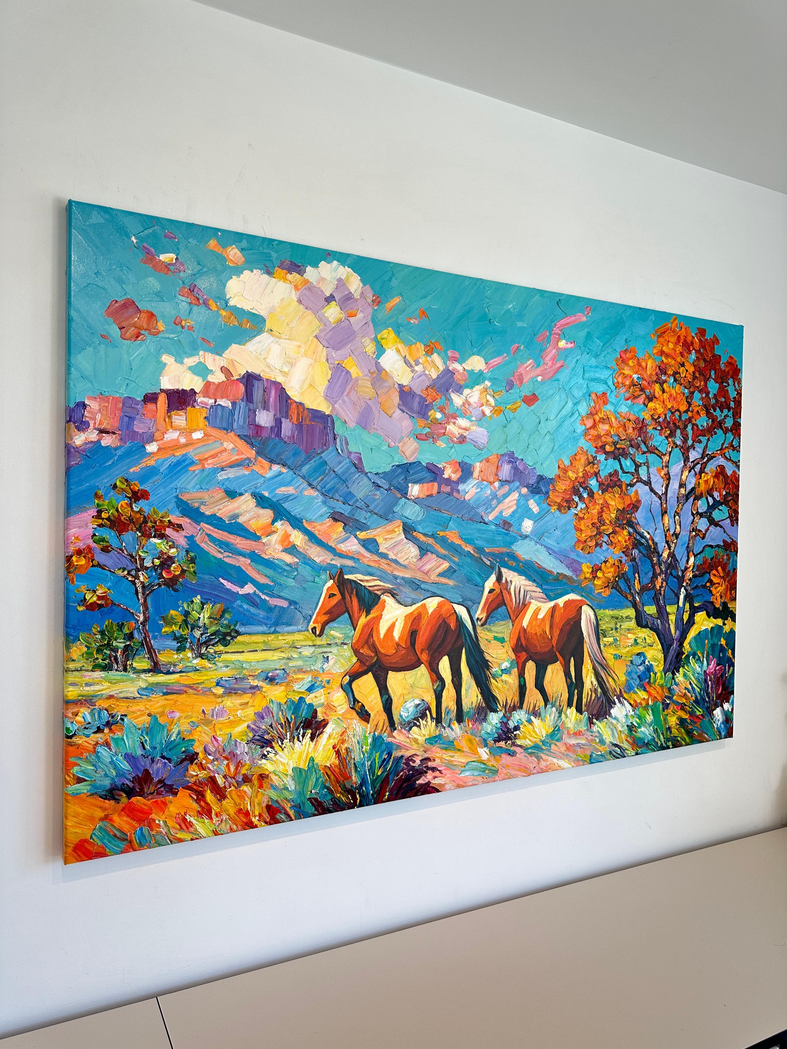 Free Spirit - Katharina Husslein Impasto Oil Landscape Painting For Sale 7