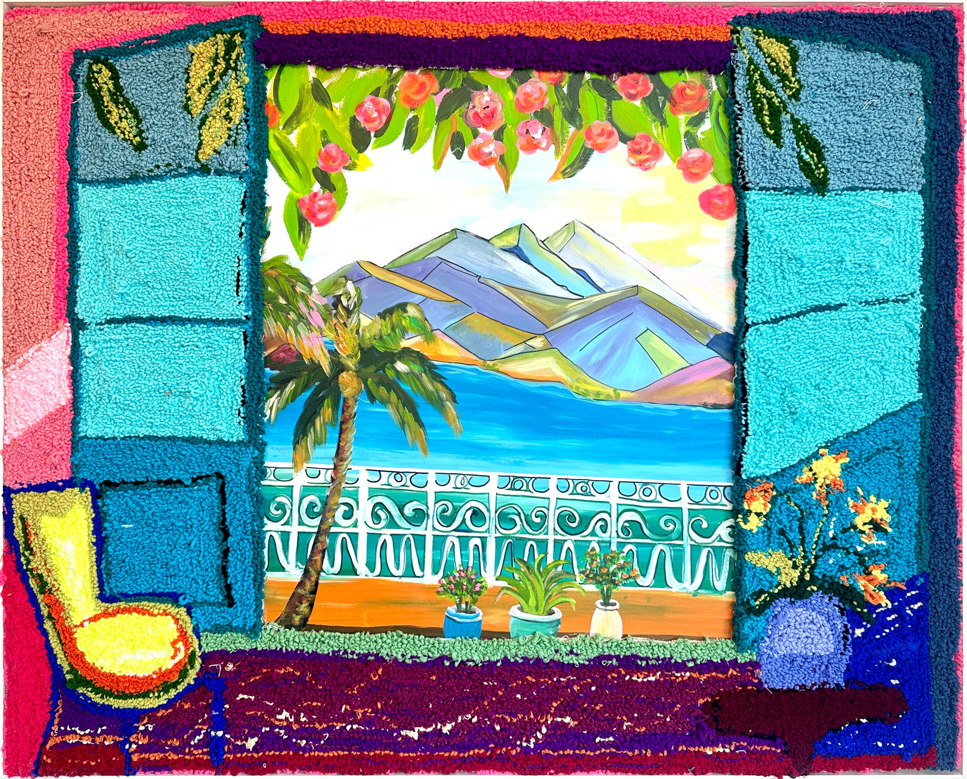Desde la comodidad de nuestra casa - K.Husslein Pintura de paisaje con mechones