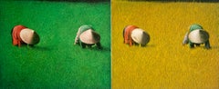 Glorious fields von Katharina Husslein zeitgenössisches abstraktes Ölgemälde 