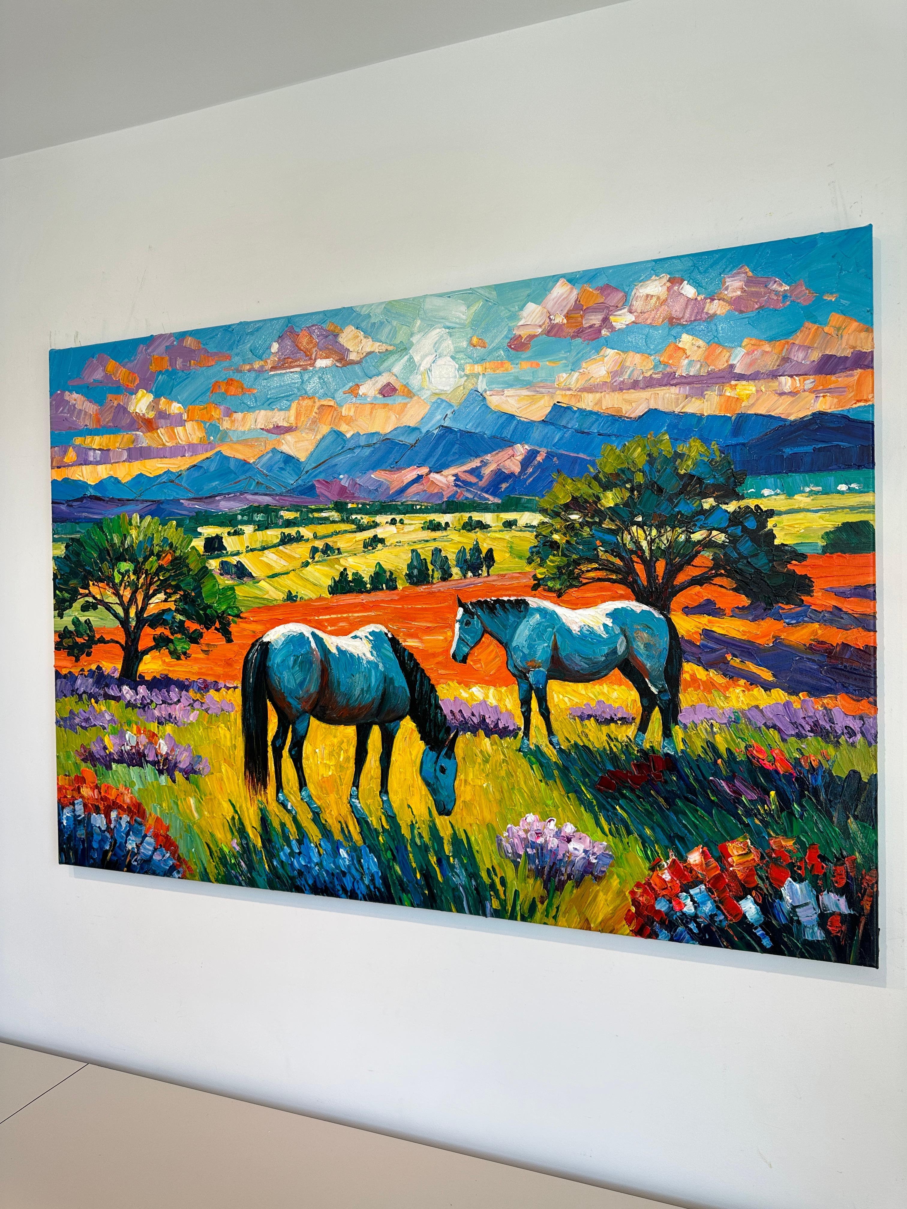 God gave me You - Katharina Husslein Impasto Oil Landscape Painting For Sale 10