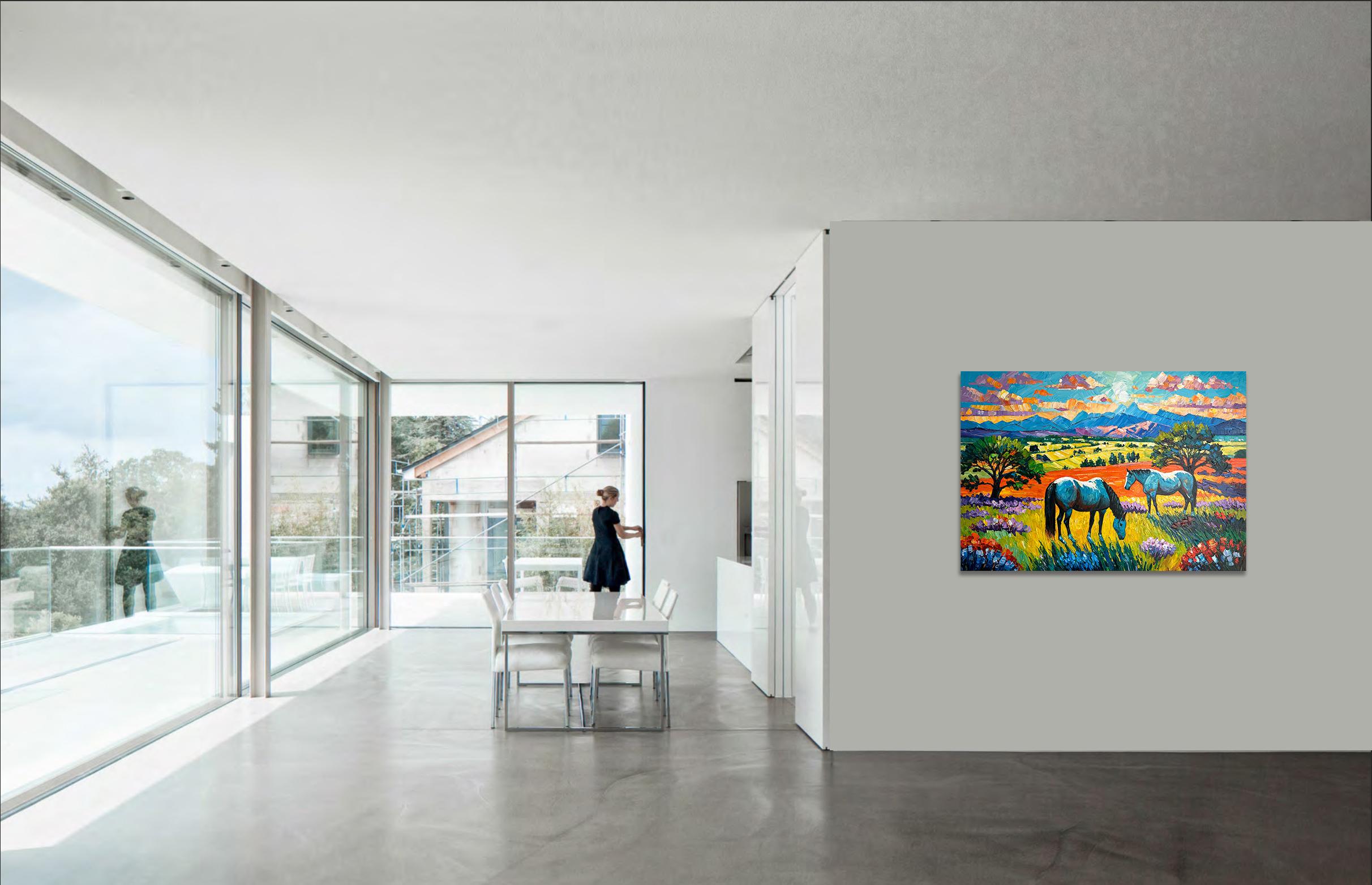 God gave me You - Katharina Husslein Impasto Oil Landscape Painting For Sale 12