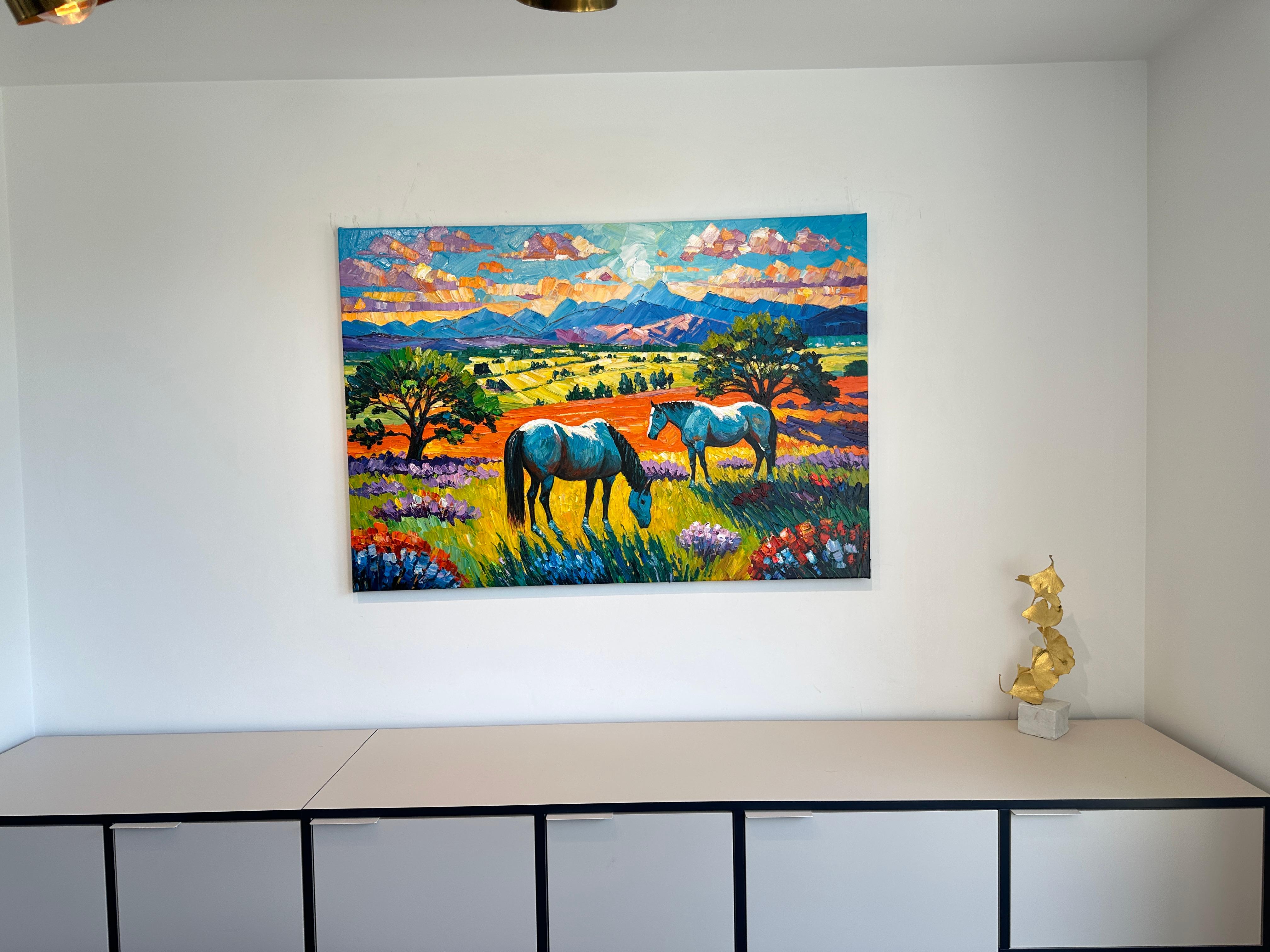 God gave me You - Katharina Husslein Impasto Oil Landscape Painting For Sale 1