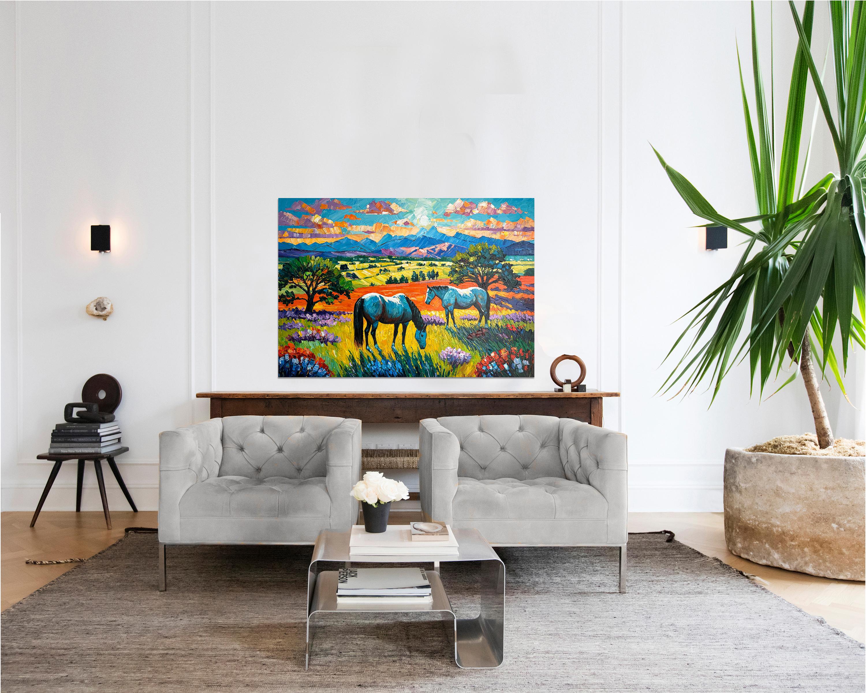 God gave me You - Katharina Husslein Impasto Oil Landscape Painting For Sale 2
