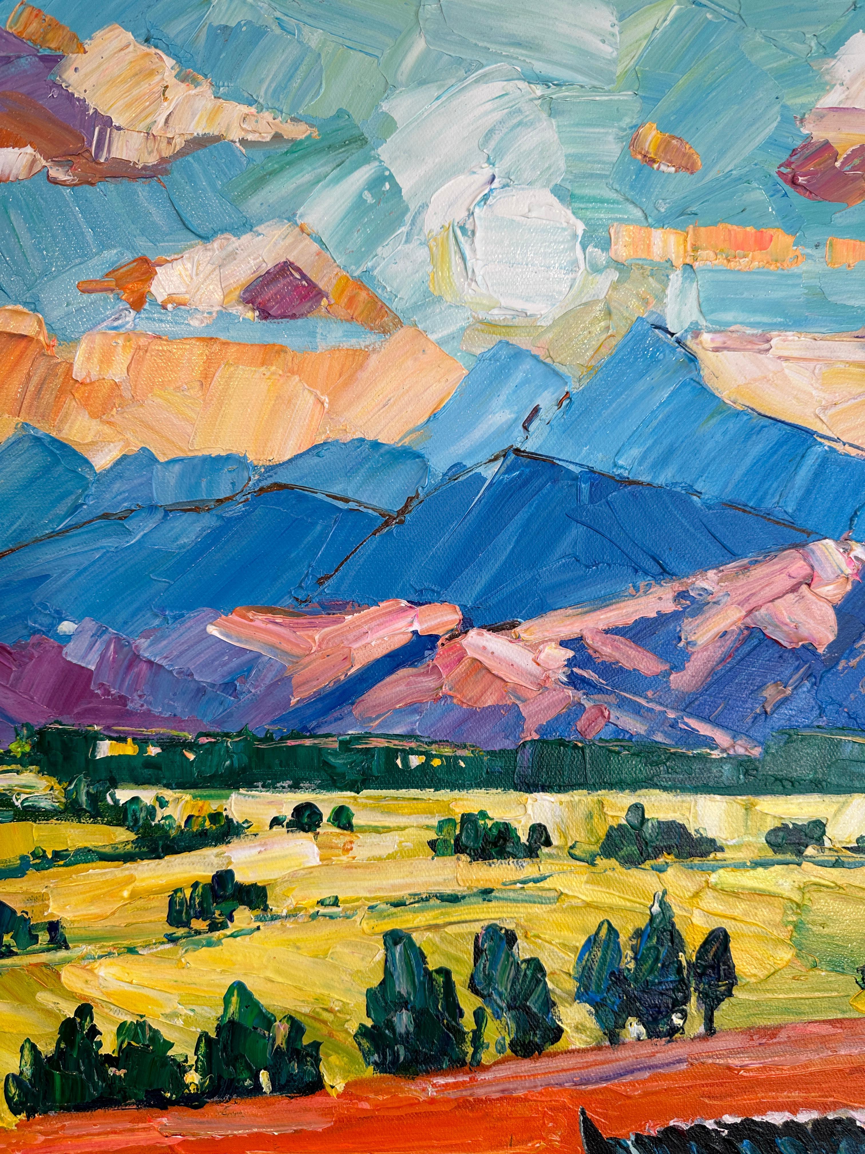 God gave me You - Katharina Husslein Impasto Oil Landscape Painting For Sale 3