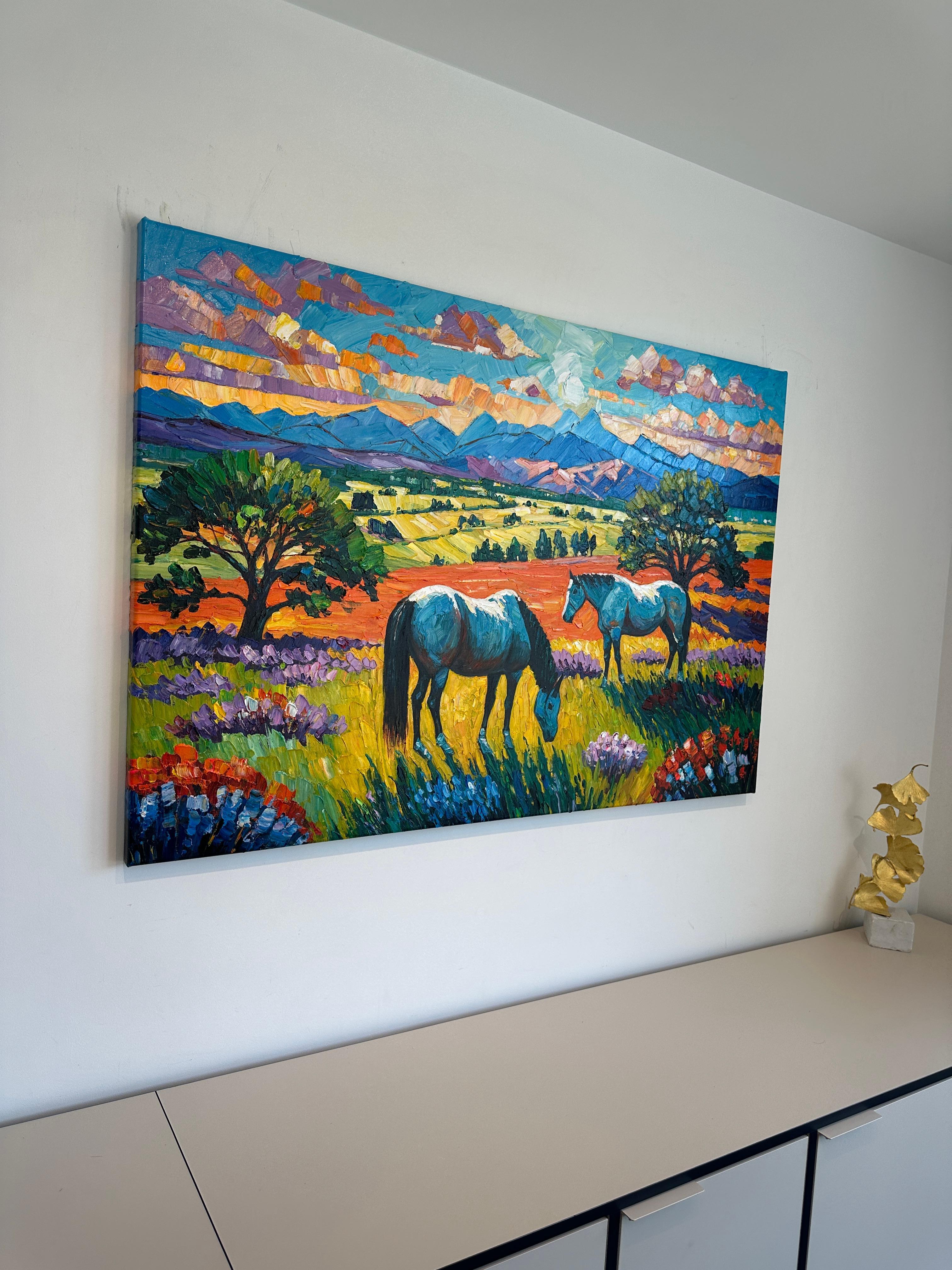 God gave me You - Katharina Husslein Impasto Oil Landscape Painting For Sale 4