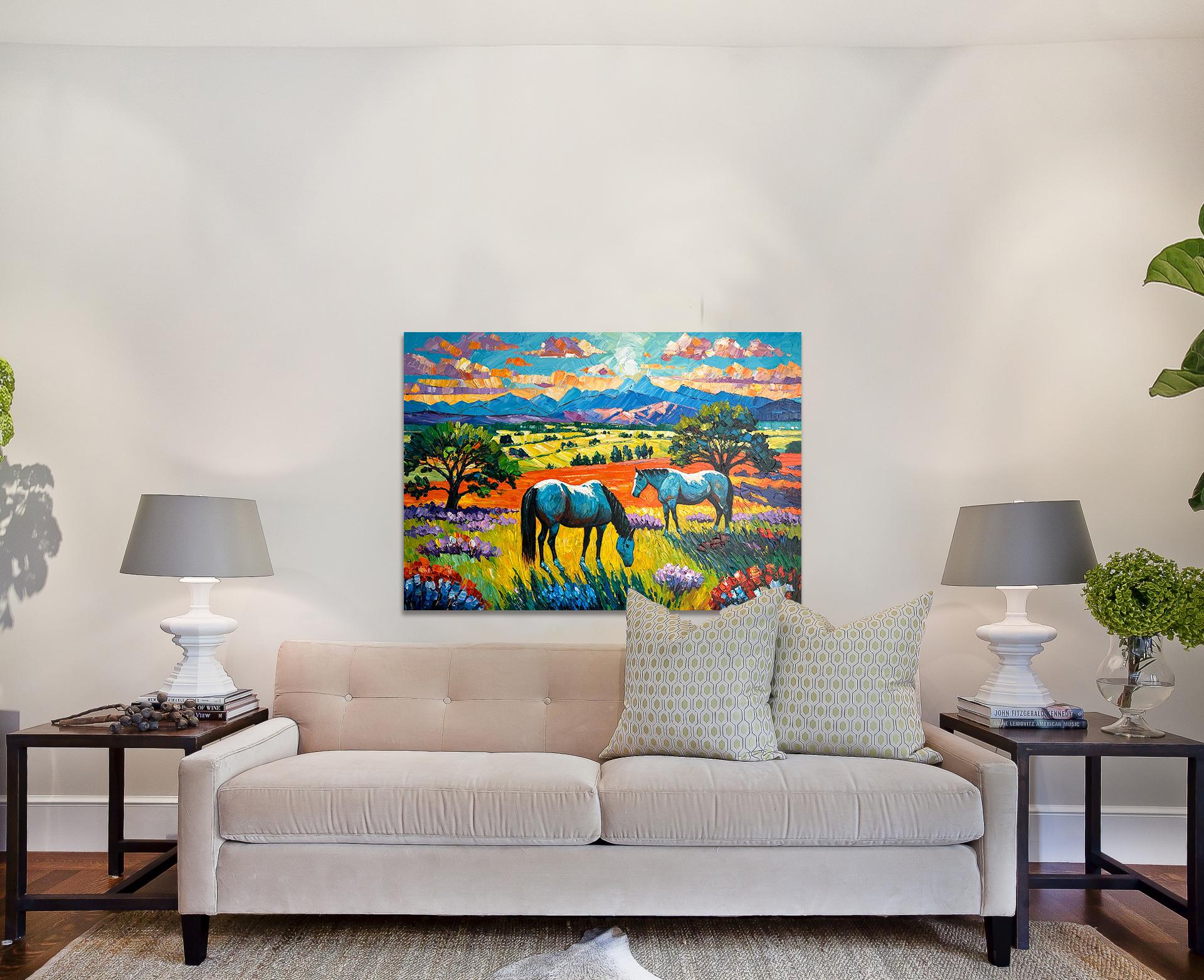 God gave me You - Katharina Husslein Impasto Oil Landscape Painting For Sale 6