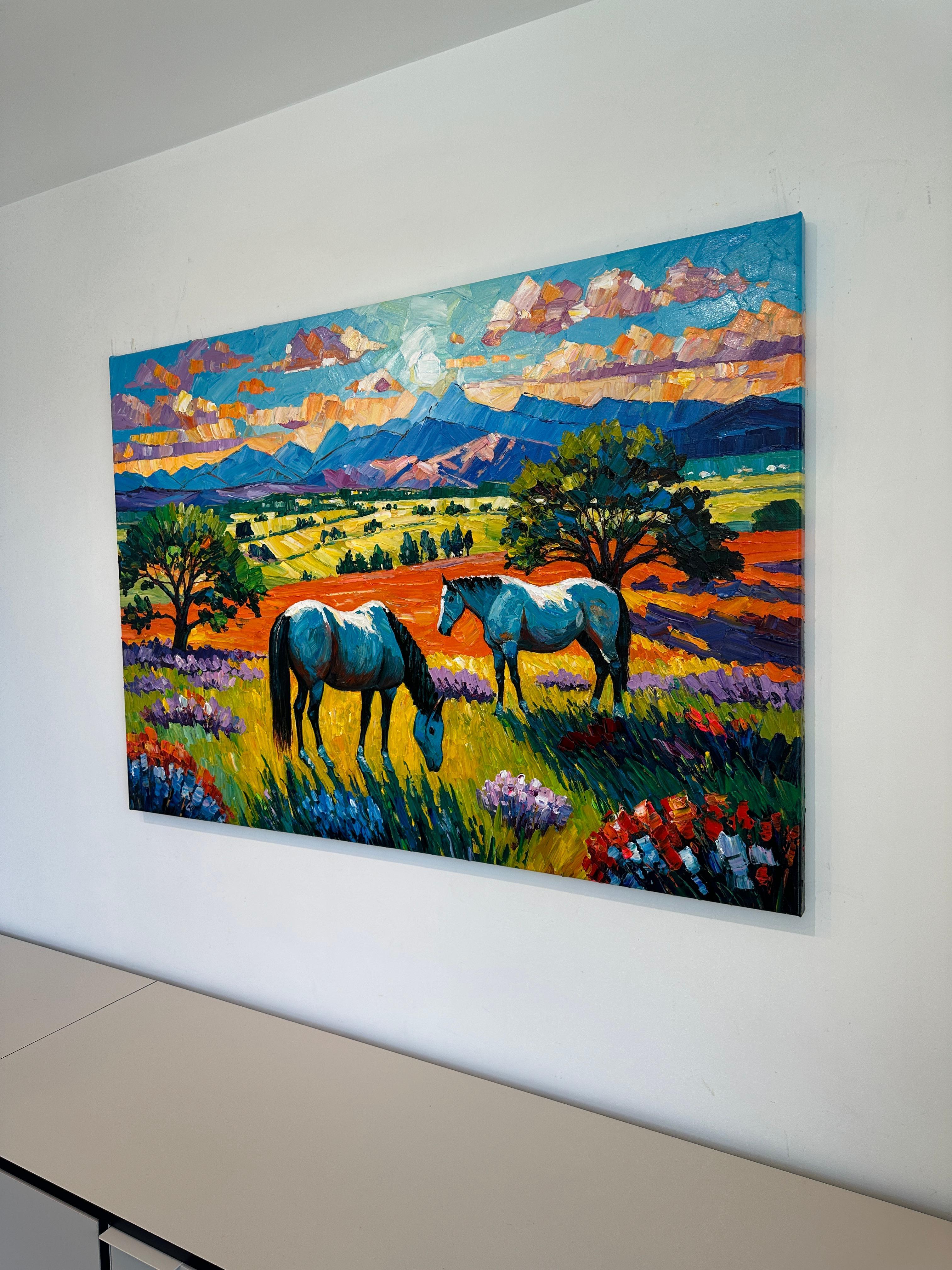 God gave me You - Katharina Husslein Impasto Oil Landscape Painting For Sale 7