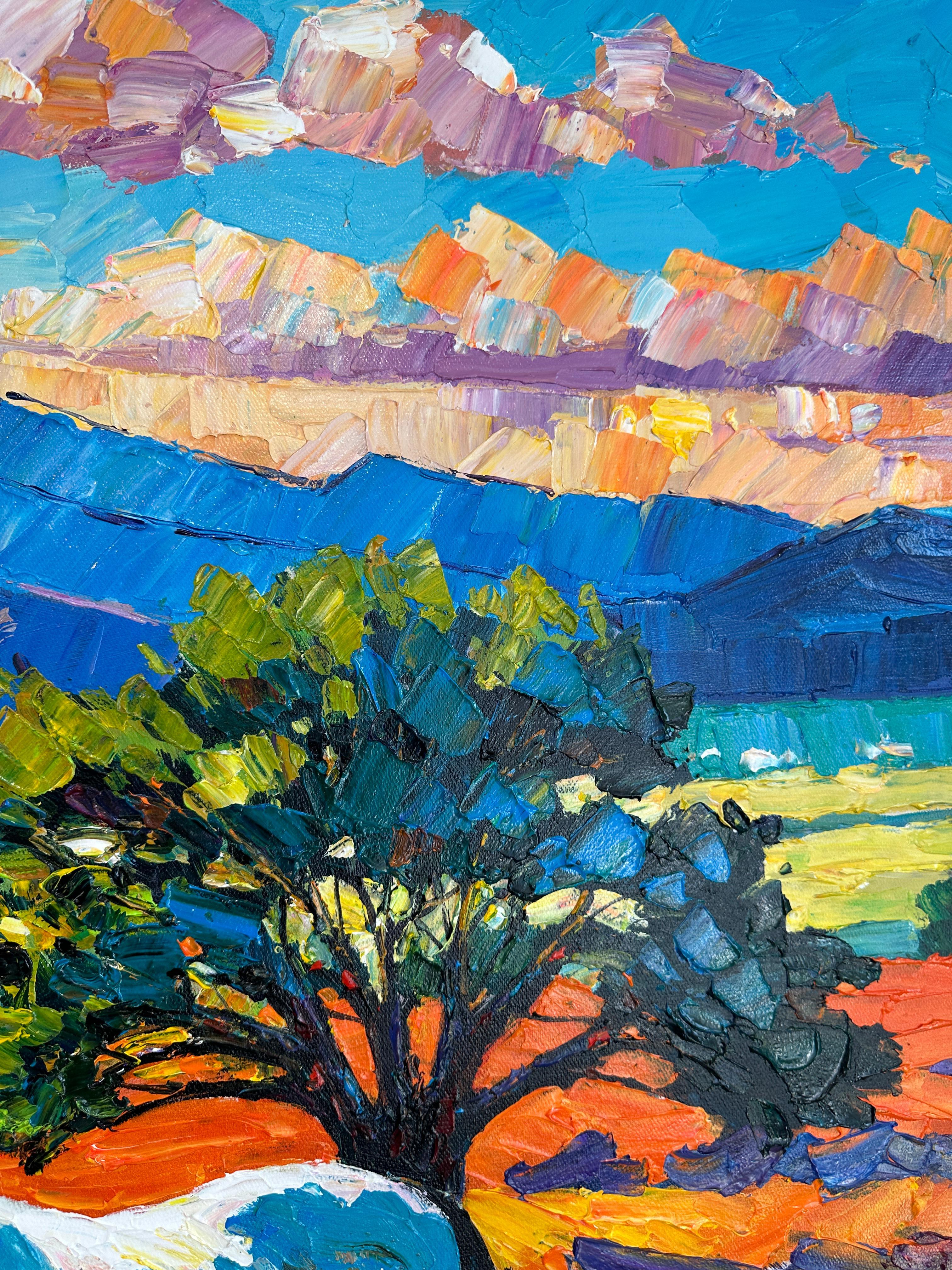 God gave me You - Katharina Husslein Impasto Oil Landscape Painting For Sale 8