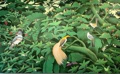 Paraíso verde by Katharina Husslein Cuadro contemporáneo grande y colorido