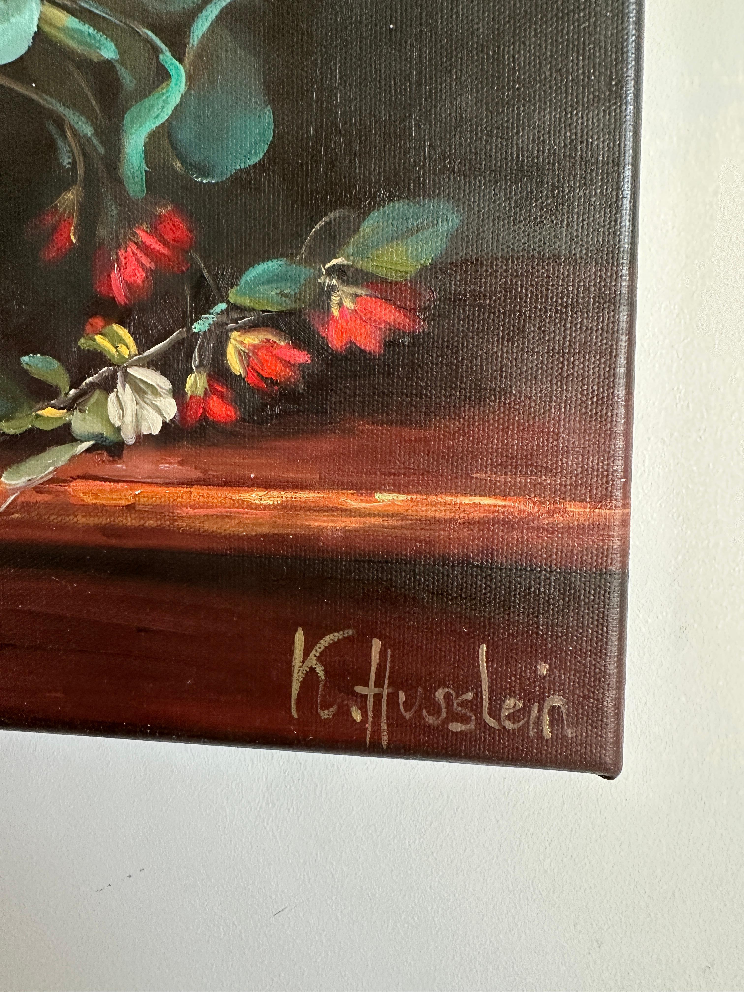 Heart over Head - Katharina Husslein Contemporary Flower Still life Oil Painting 6
