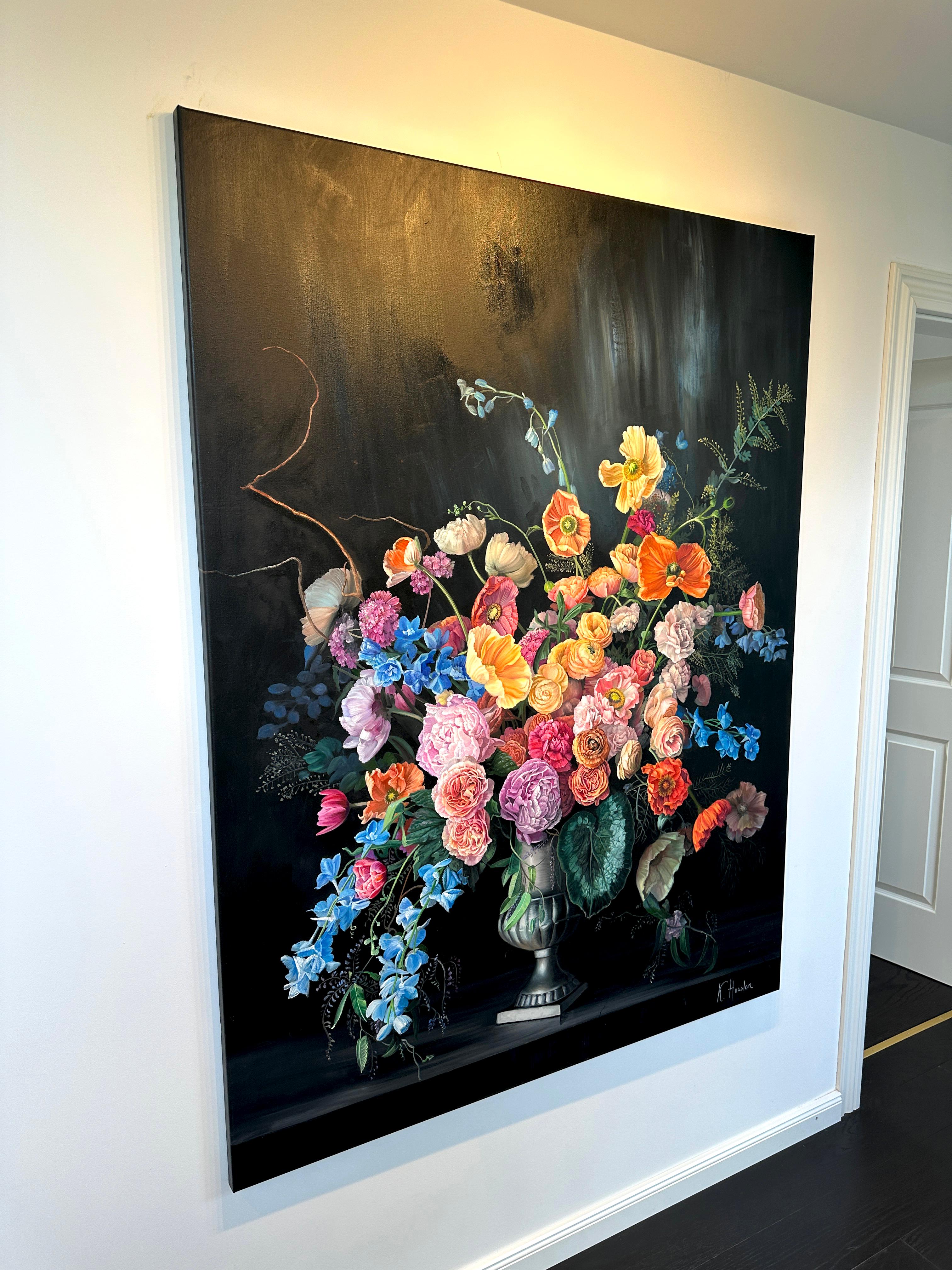 Heaven in a Wild Flower- Katharina Husslein Botanical Flower Still life Painting For Sale 6