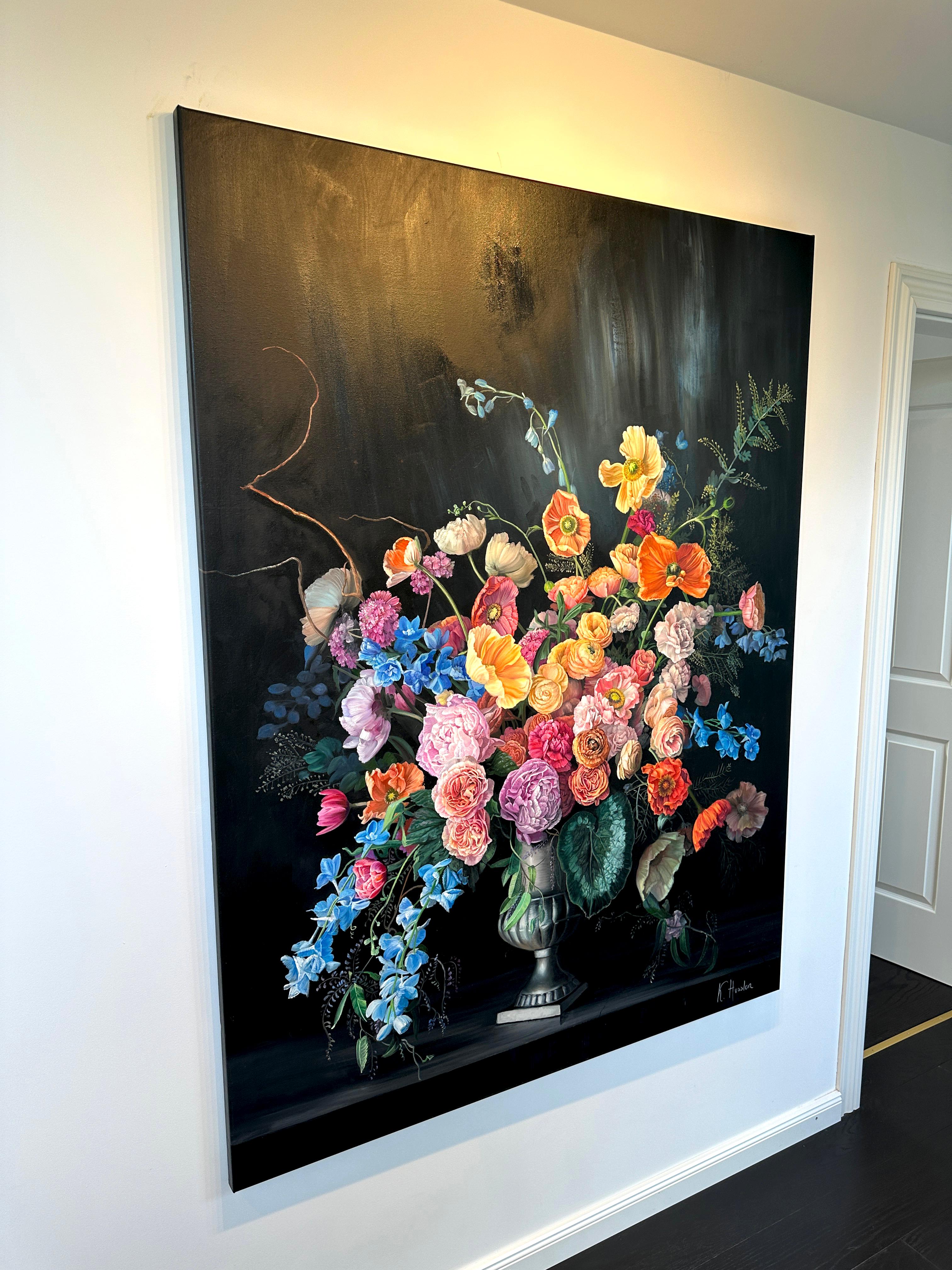 Heaven in a Wild Flower- Katharina Husslein Botanical Flower Still life Painting 6
