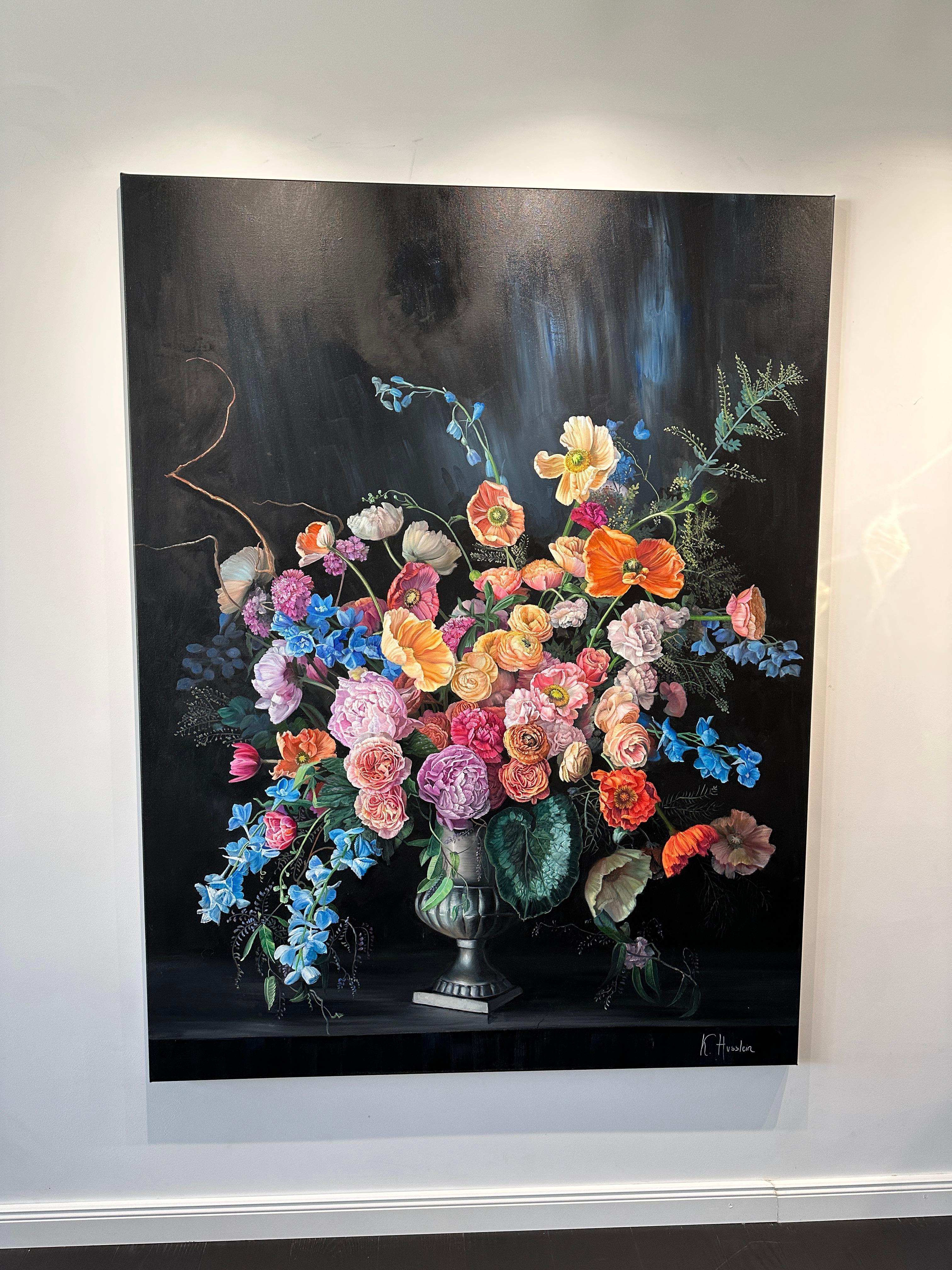 Heaven in a Wild Flower- Katharina Husslein Botanical Flower Still life Painting For Sale 12