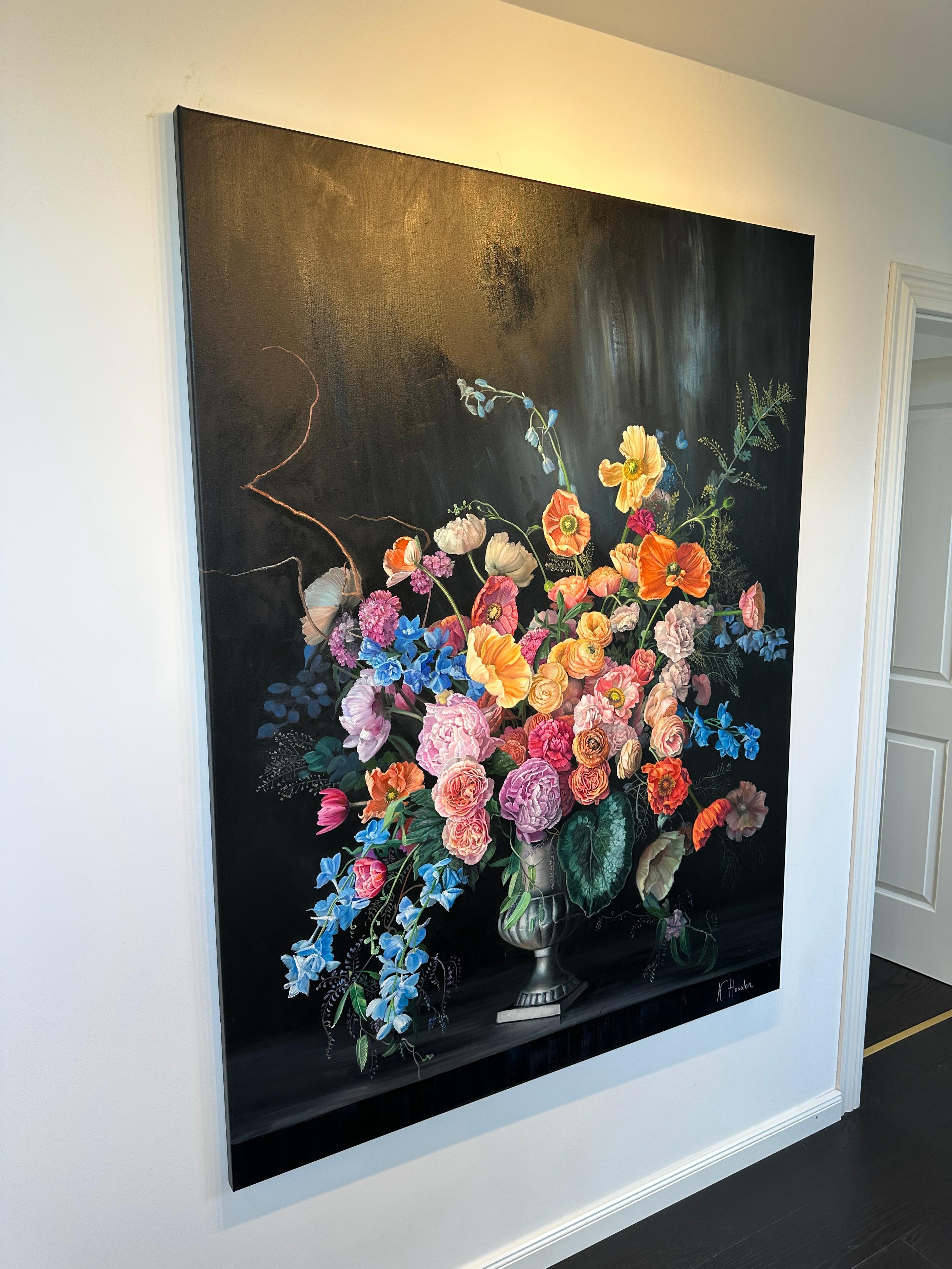 Heaven in a Wild Flower- Katharina Husslein Botanical Flower Still life Painting For Sale 2