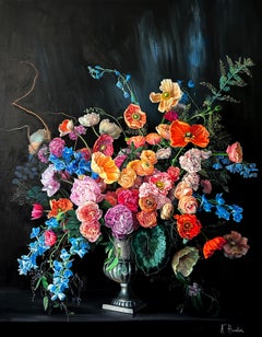 Heaven in a Wild Flower- Katharina Husslein Botanical Flower Still life Painting