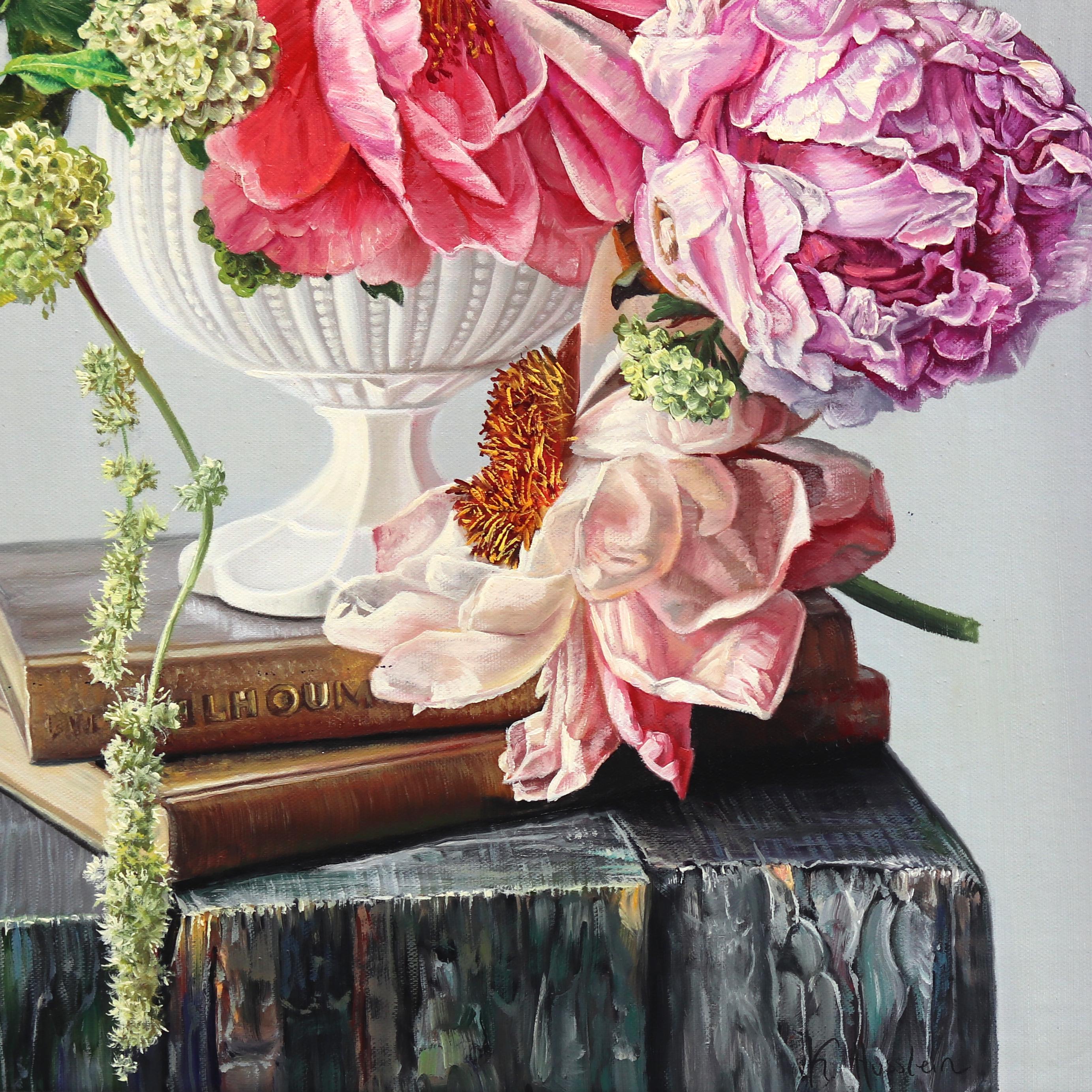 Heaven In A Wildflower - Soft Floral Still Life Hyperrealist Oil Painting For Sale 5