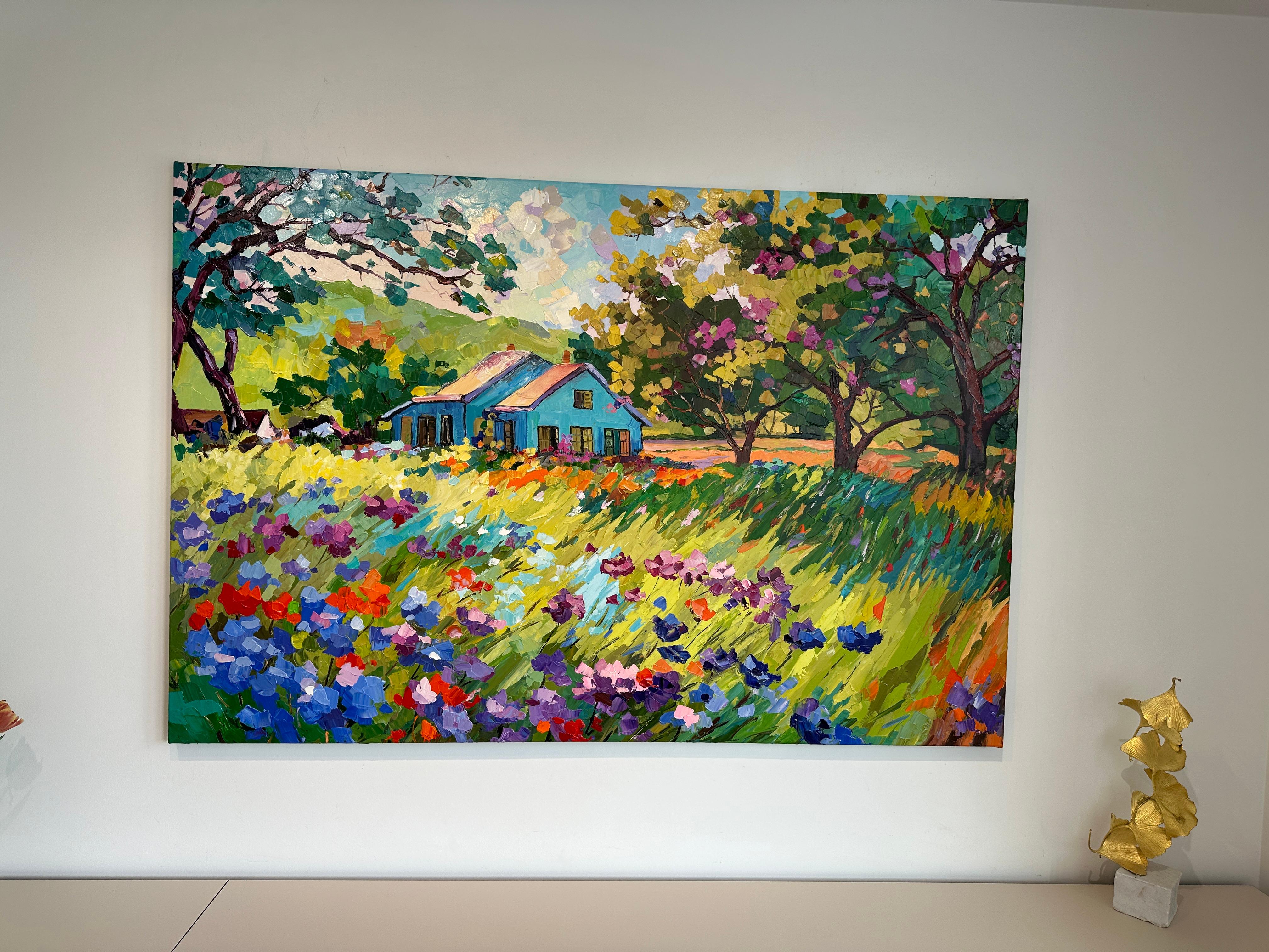 Home is where the Heart is - Katharina Husslein Impasto Oil Landscape Painting For Sale 9